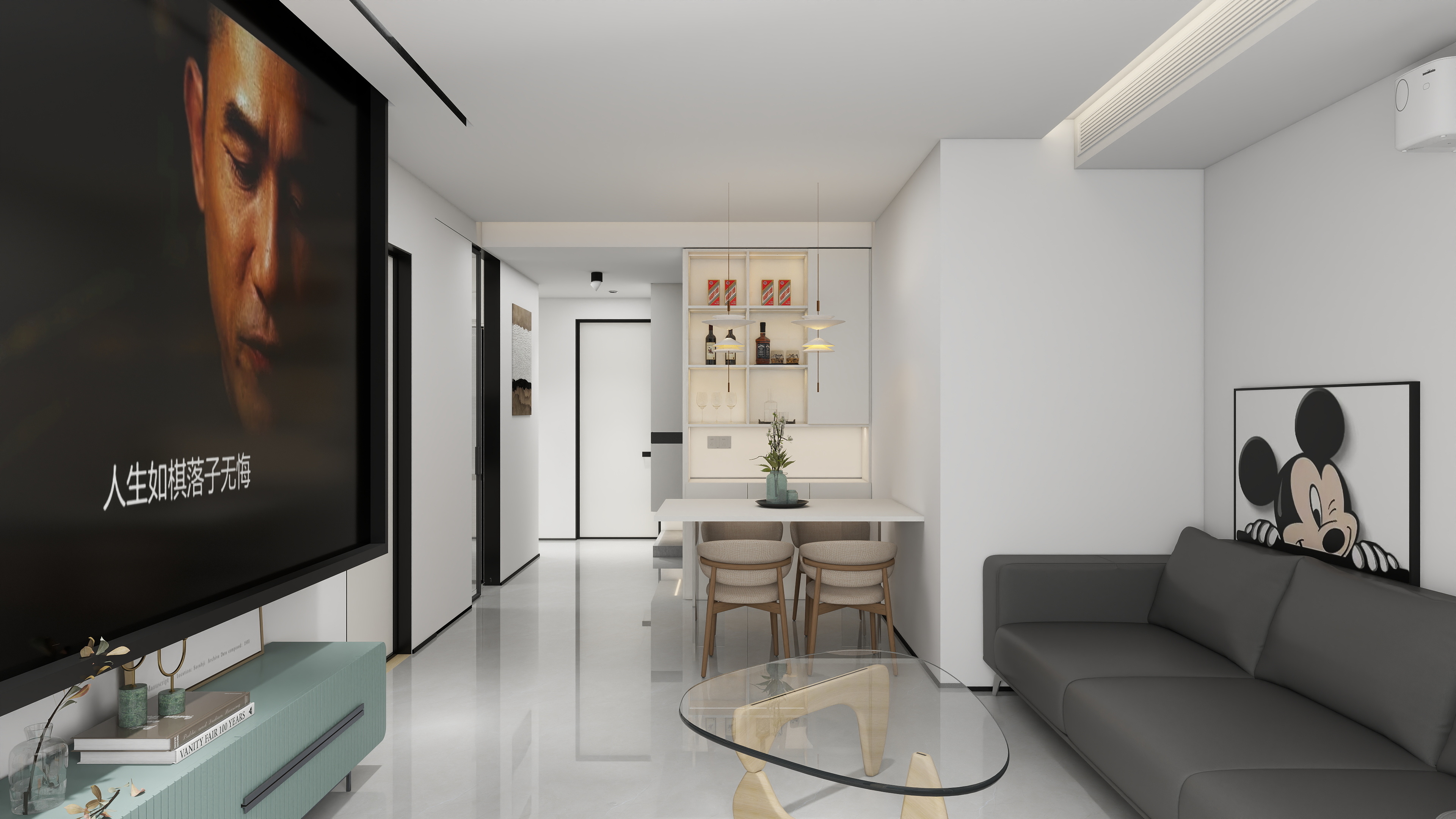 惊蛰CbPA-90㎡3室-装修设计方案