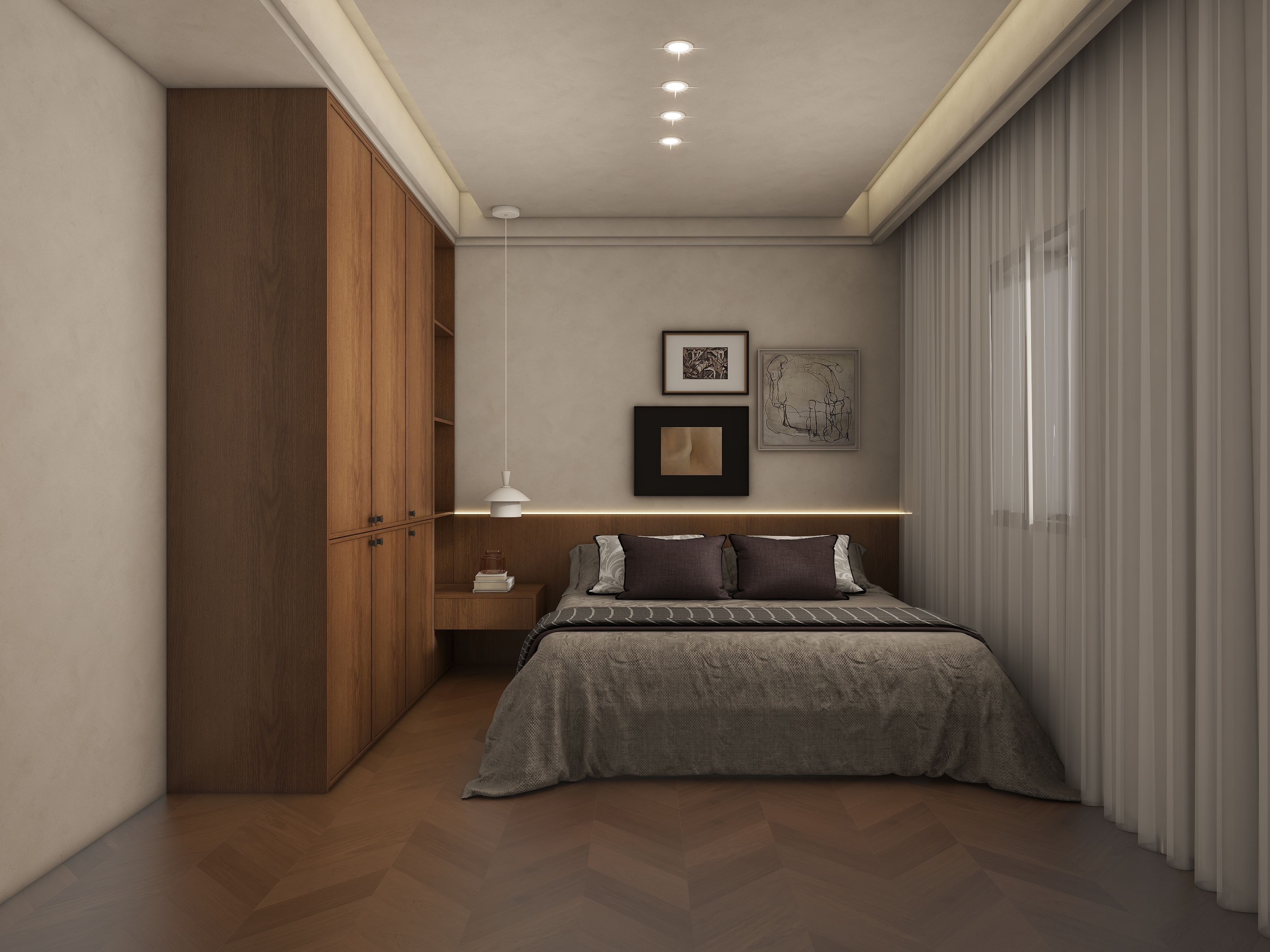 BASHIYI-104㎡3室装修效果图