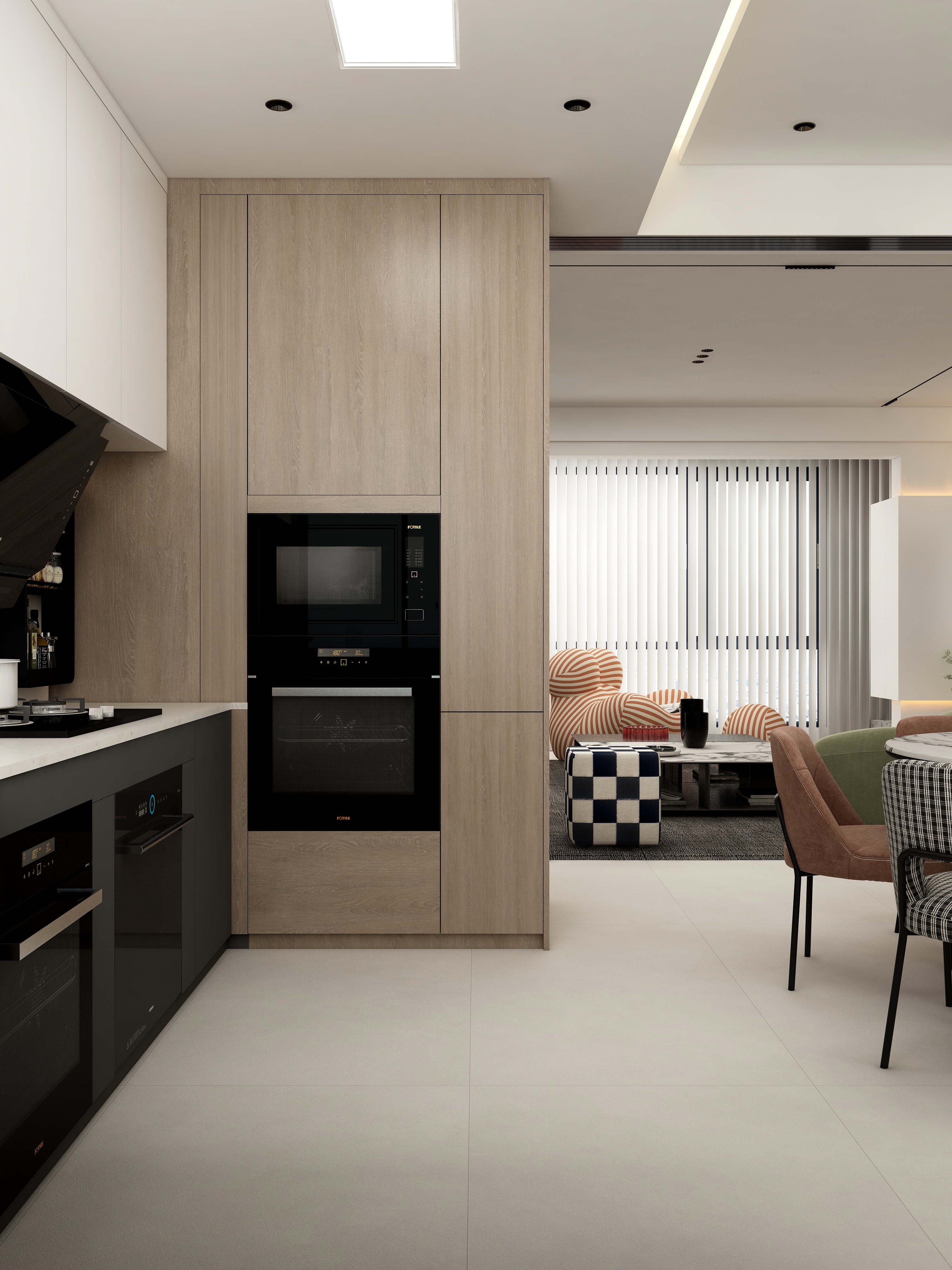 张煜强煜境设计-143平米现代四房装修效果图