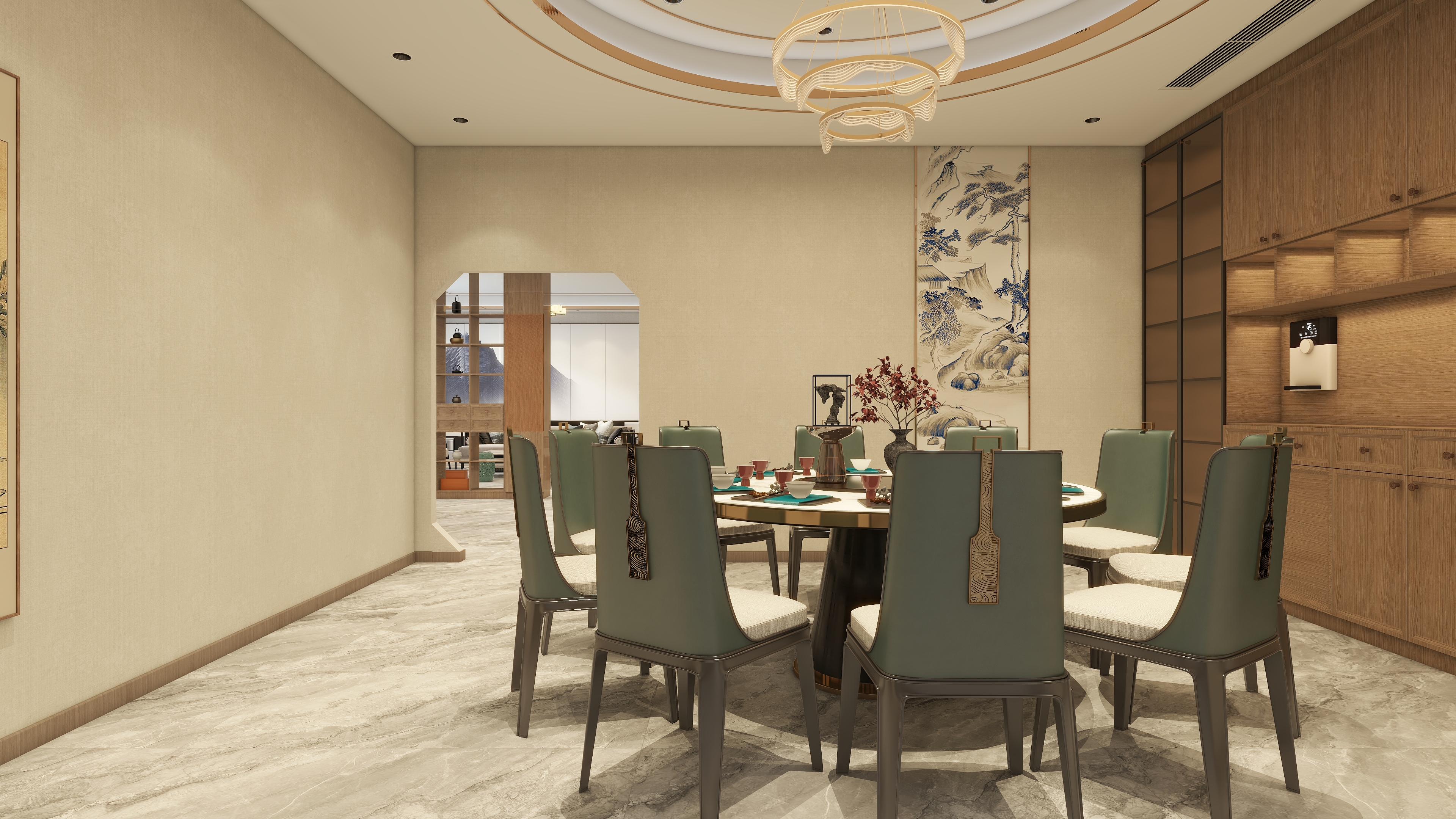 设计师王丽影-侨商大厦20楼会所装修效果图