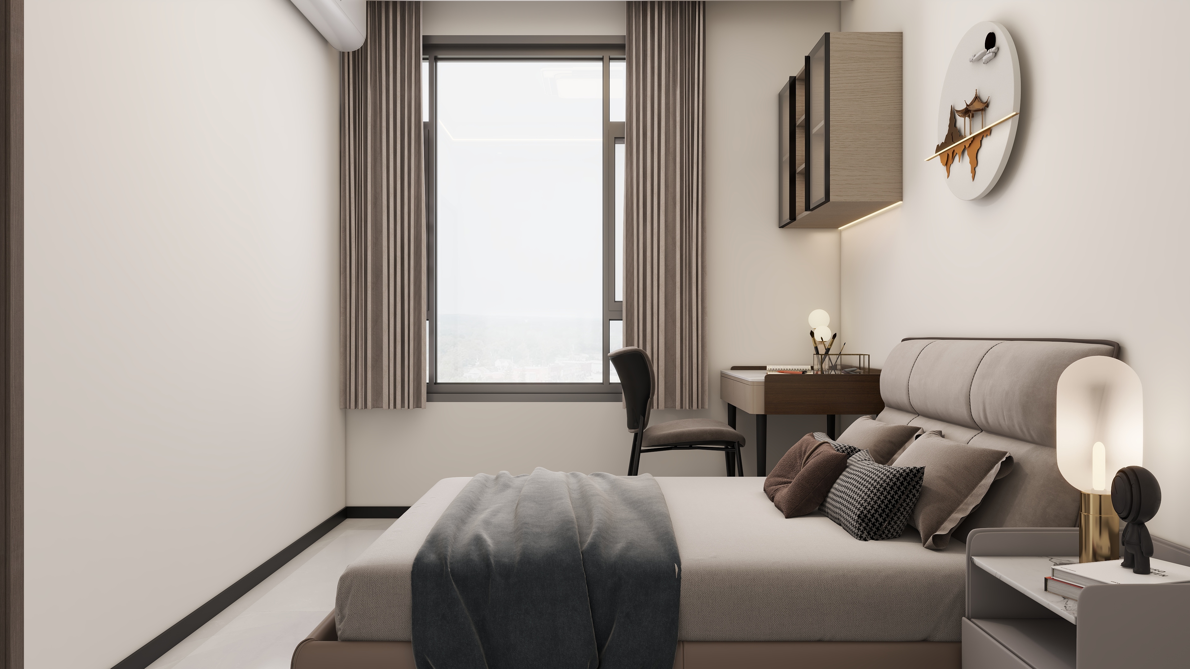 李佳洋-现代简约风三居室装修效果图