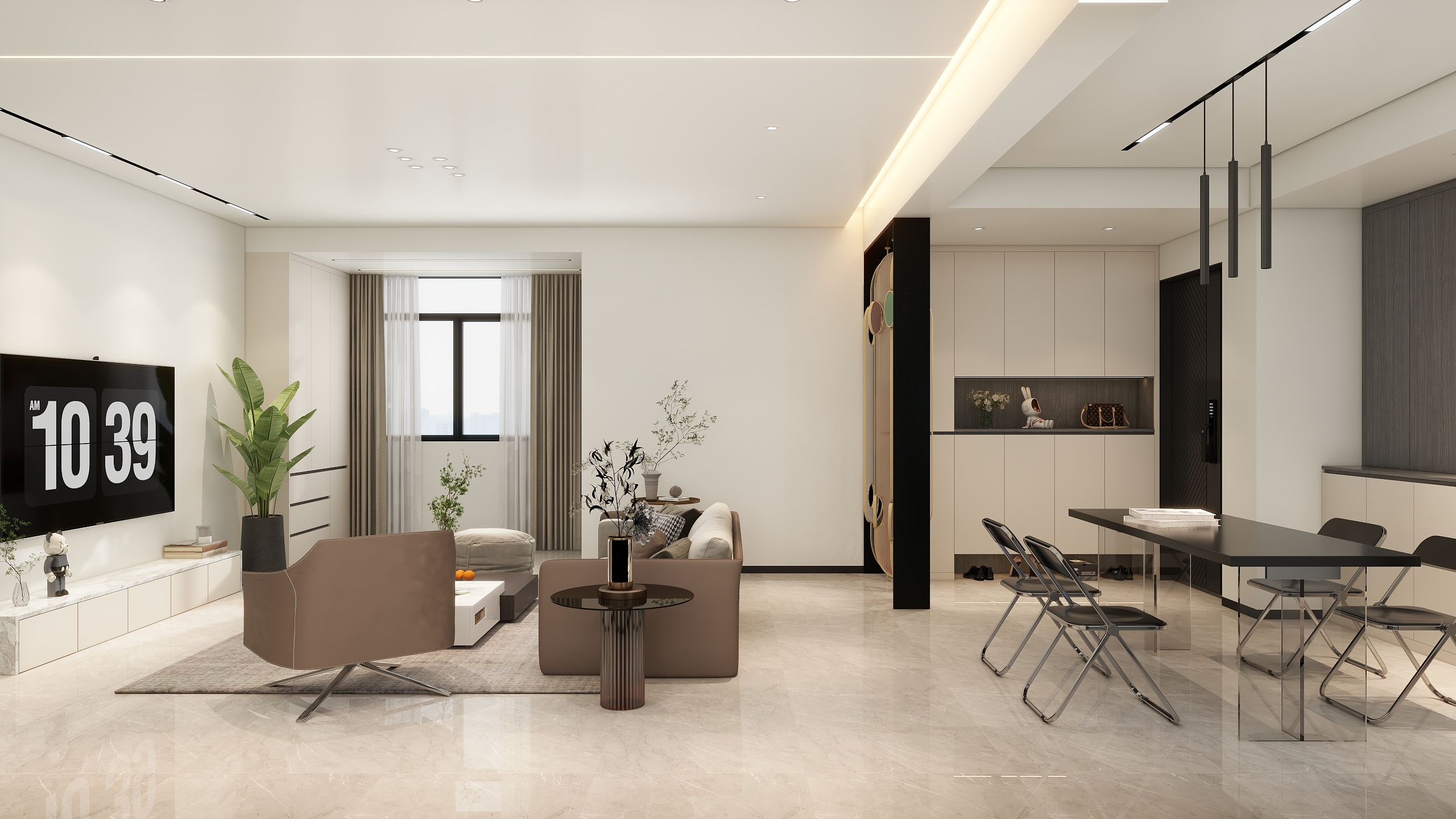 OP.颜墨-万方城无主灯轻奢风-装修设计方案