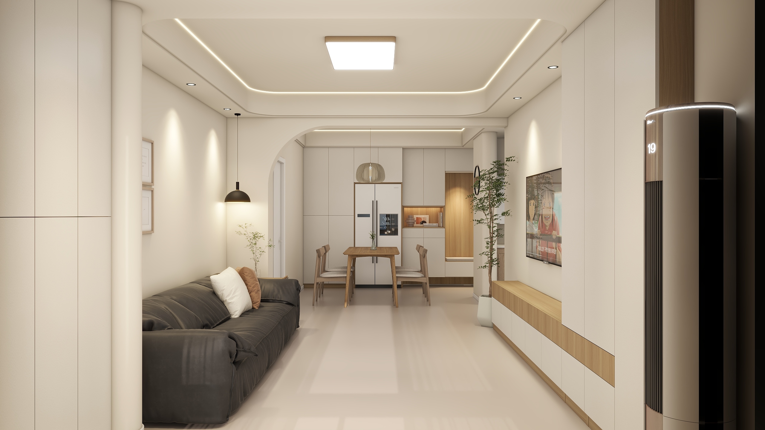 社会狼-原木奶油小户型（72㎡2室）精品-装修设计方案