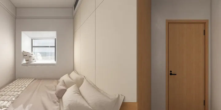 装修房子的效果图-次卧