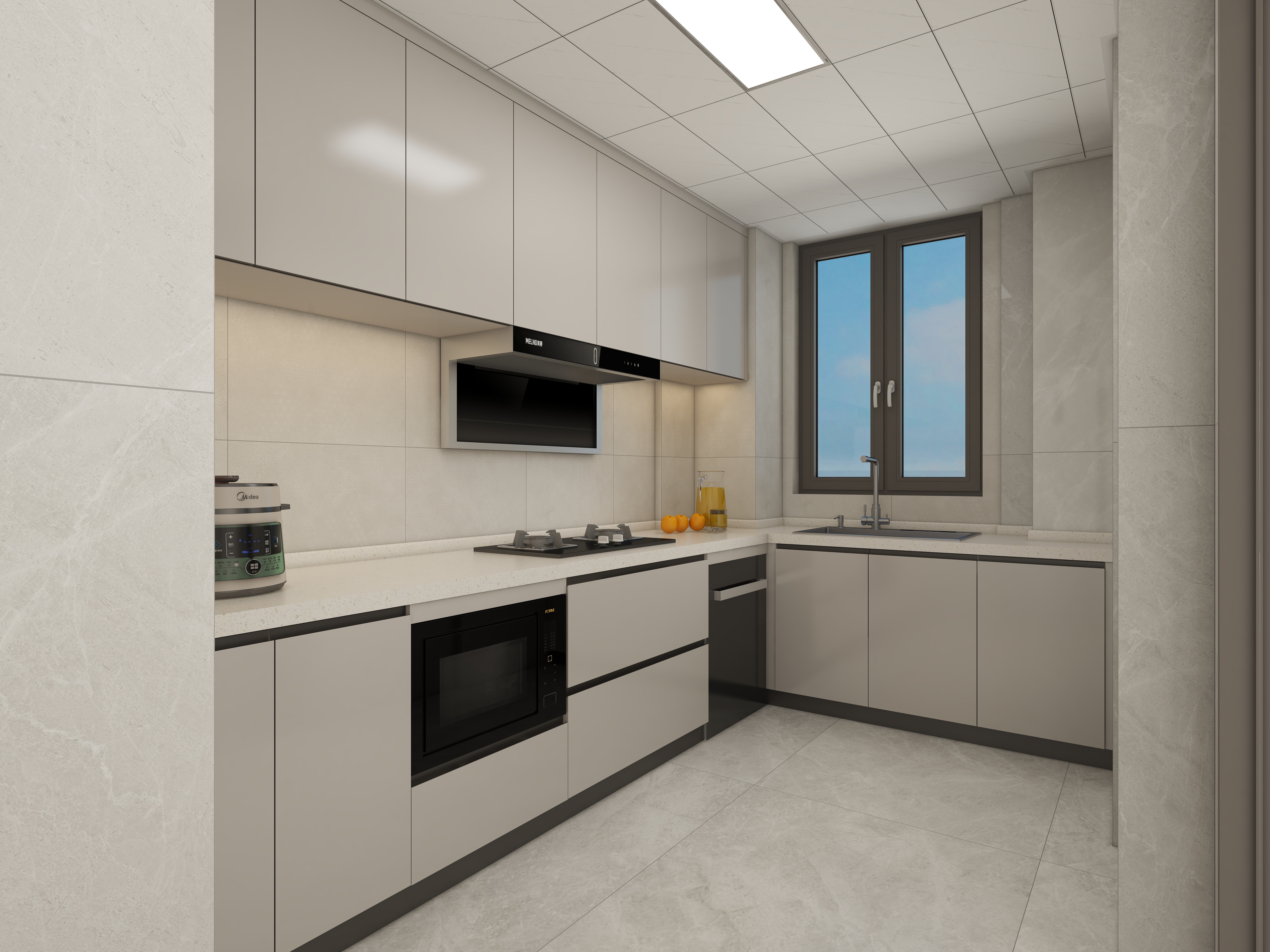 天麒工作室-惠州-东江学府三期-轻语-装修设计方案