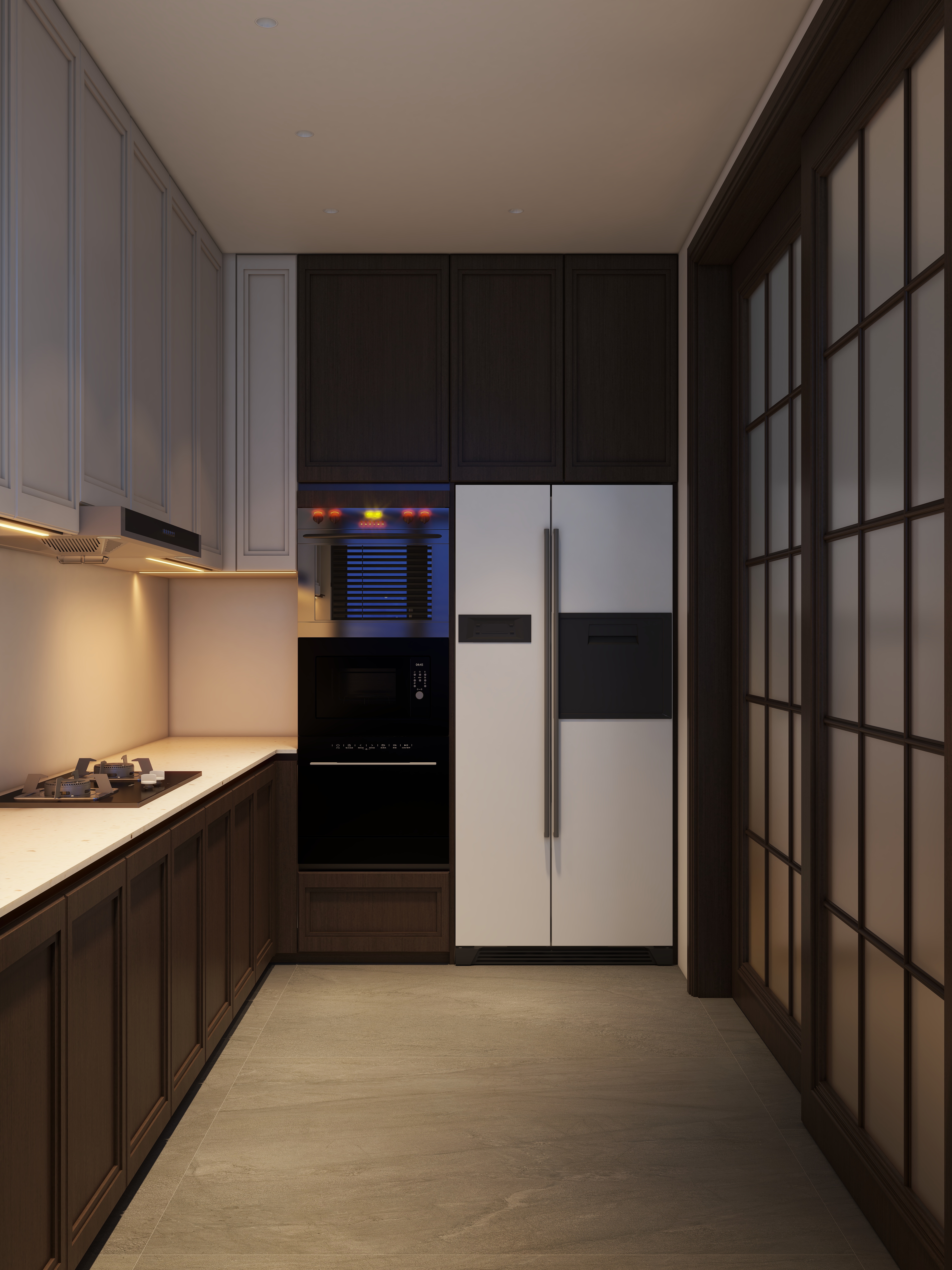 茶韵风轻-宋式美学中式李宅占地125平装修效果图