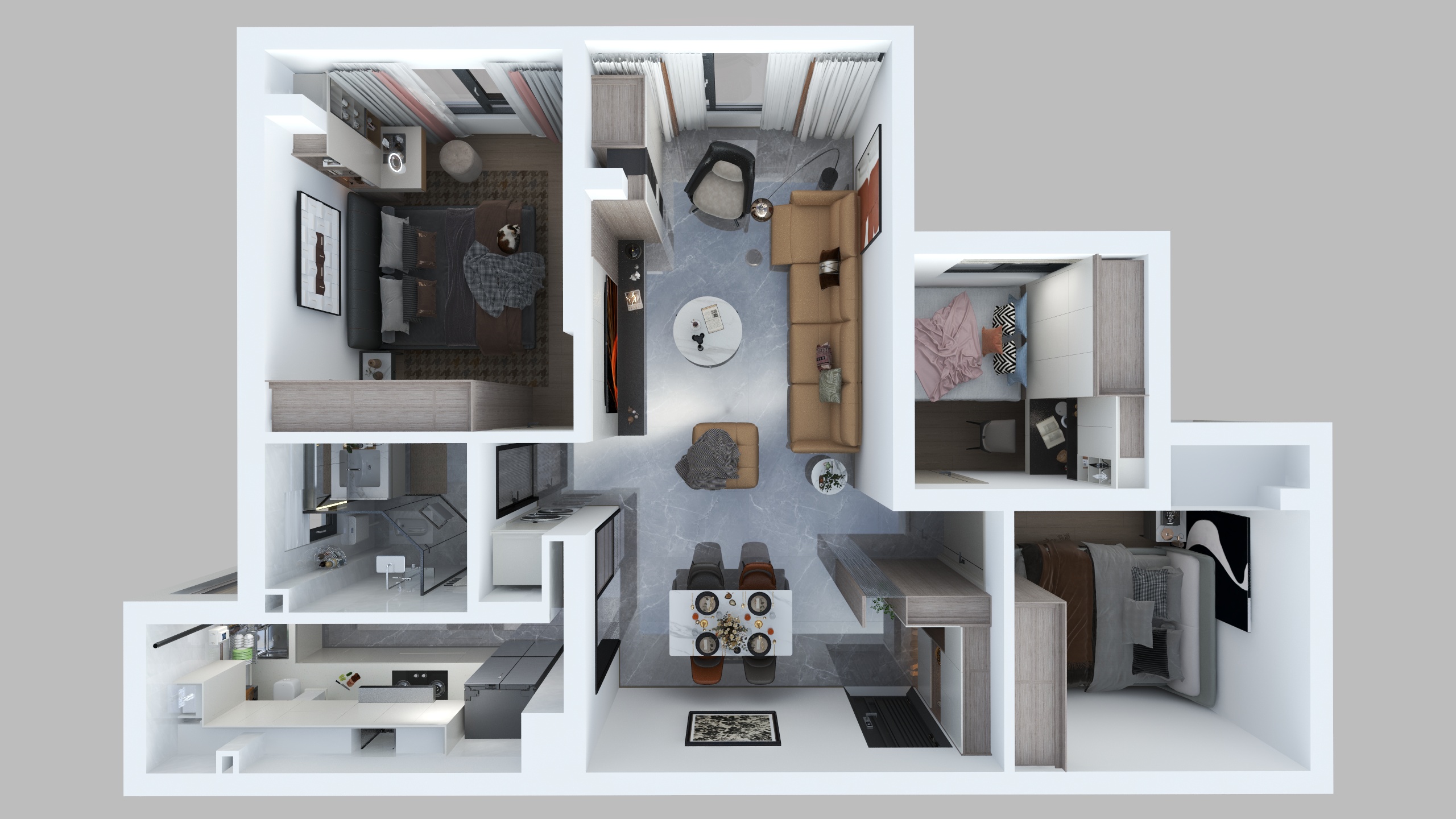 Ys-Space-荣盛观云郡-装修设计方案