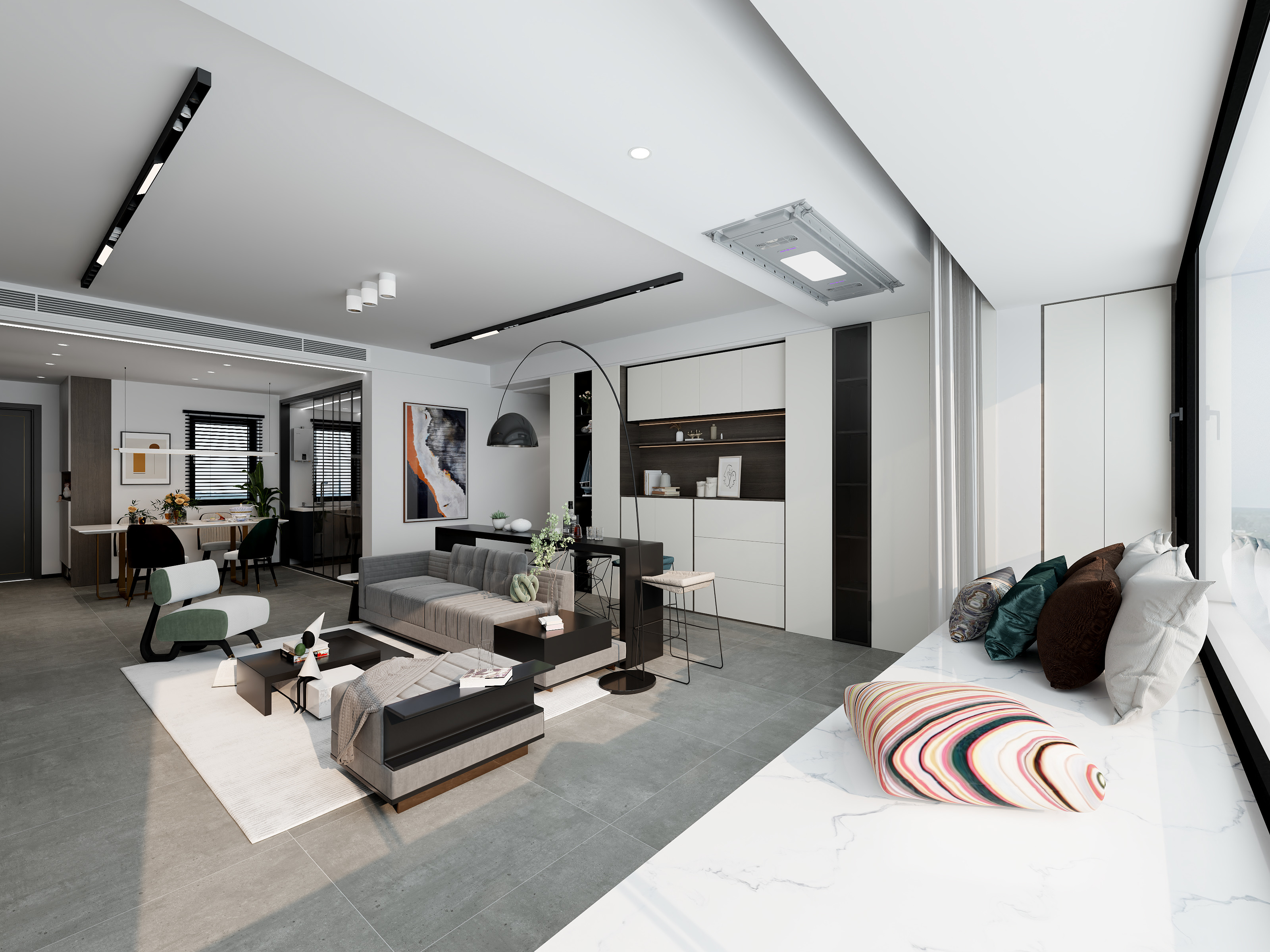 青岛装修设计龙哥-首创喜悦学府119平-装修设计方案