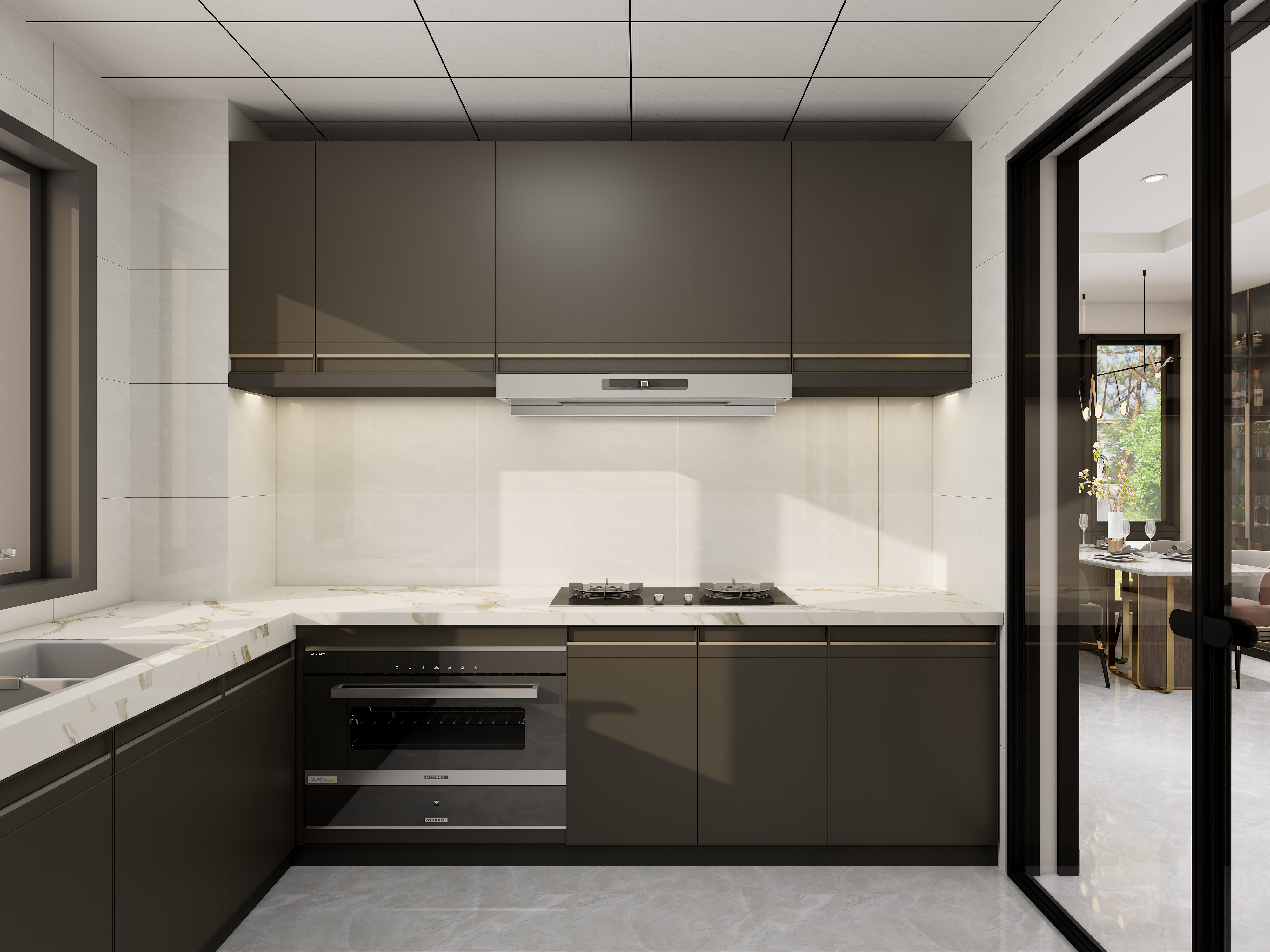 艺雅丽-三层复式别墅轻奢 装修效果图