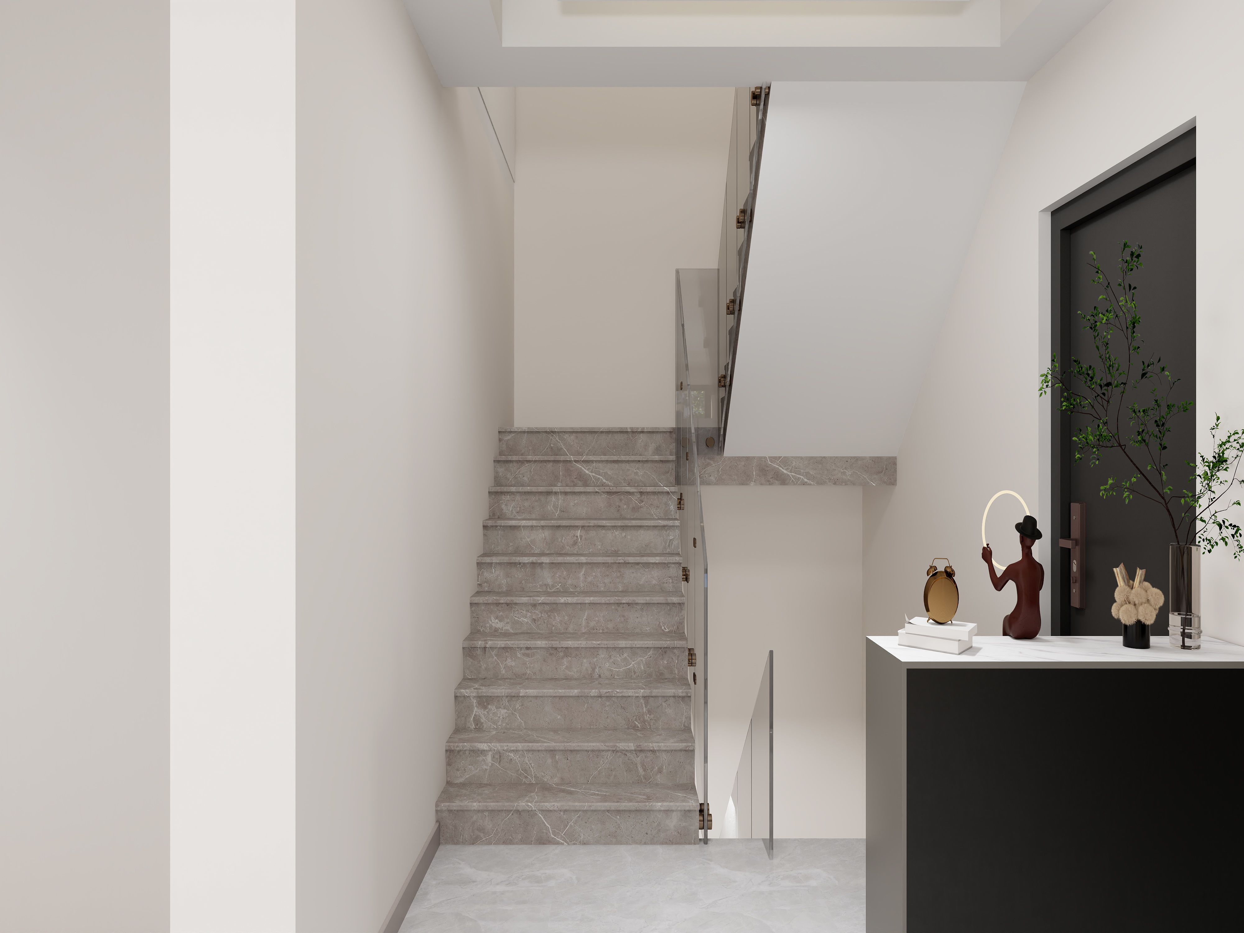 艺雅丽-三层复式别墅轻奢 装修效果图