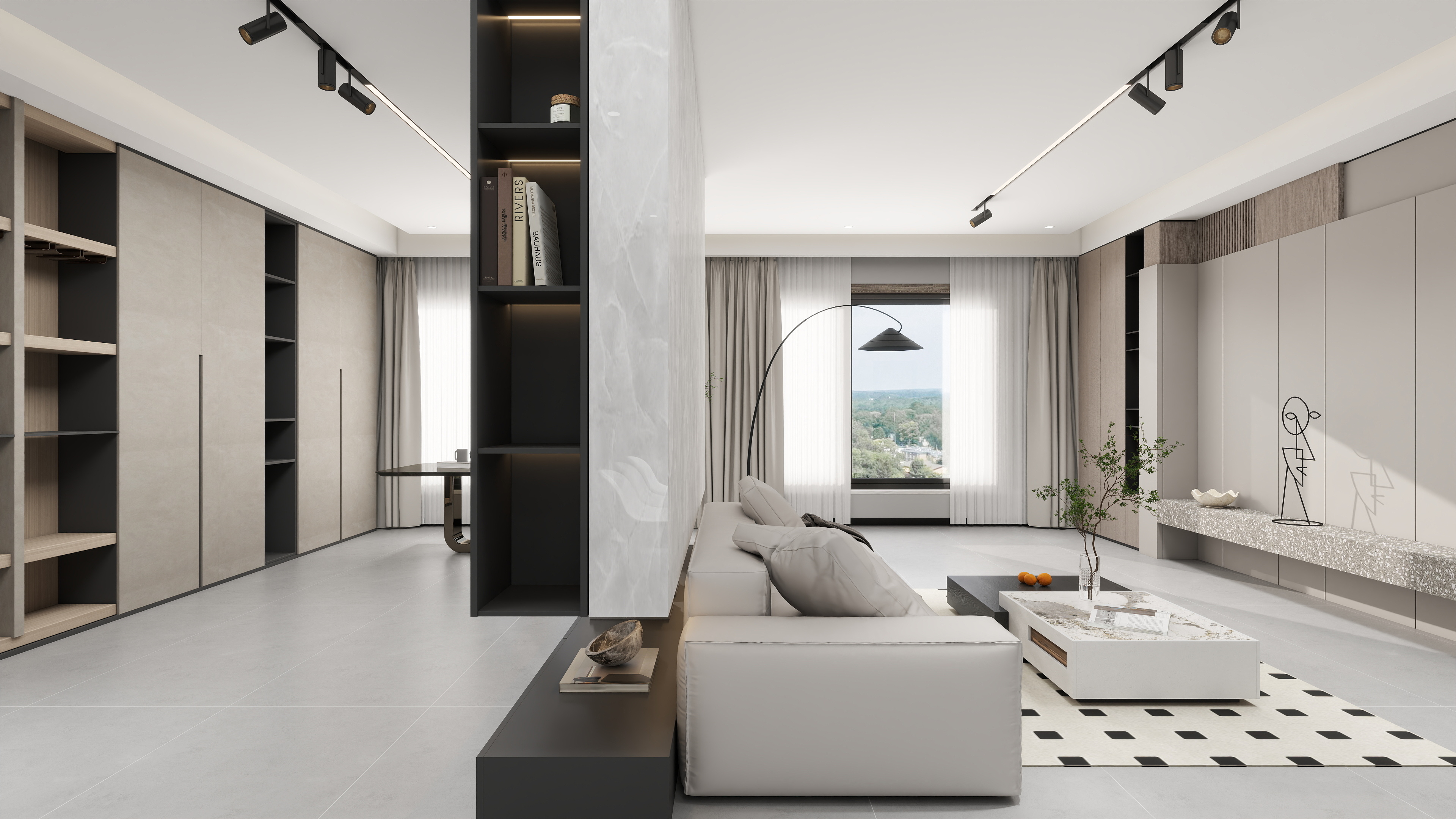 云上未央Liu一Design-大汉华龙府147㎡4室-装修设计方案