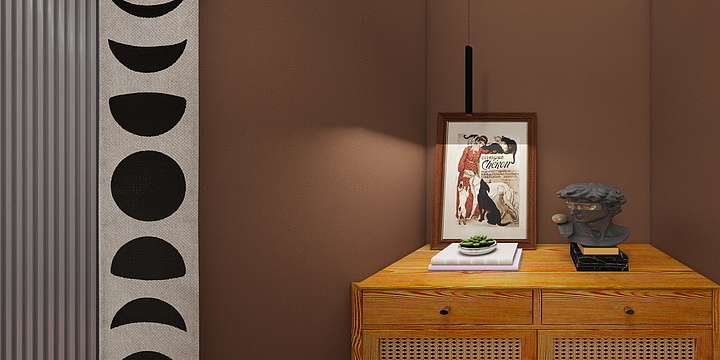 大唐美居墨嵘衣-和达四期109中古混搭现代-装修设计方案