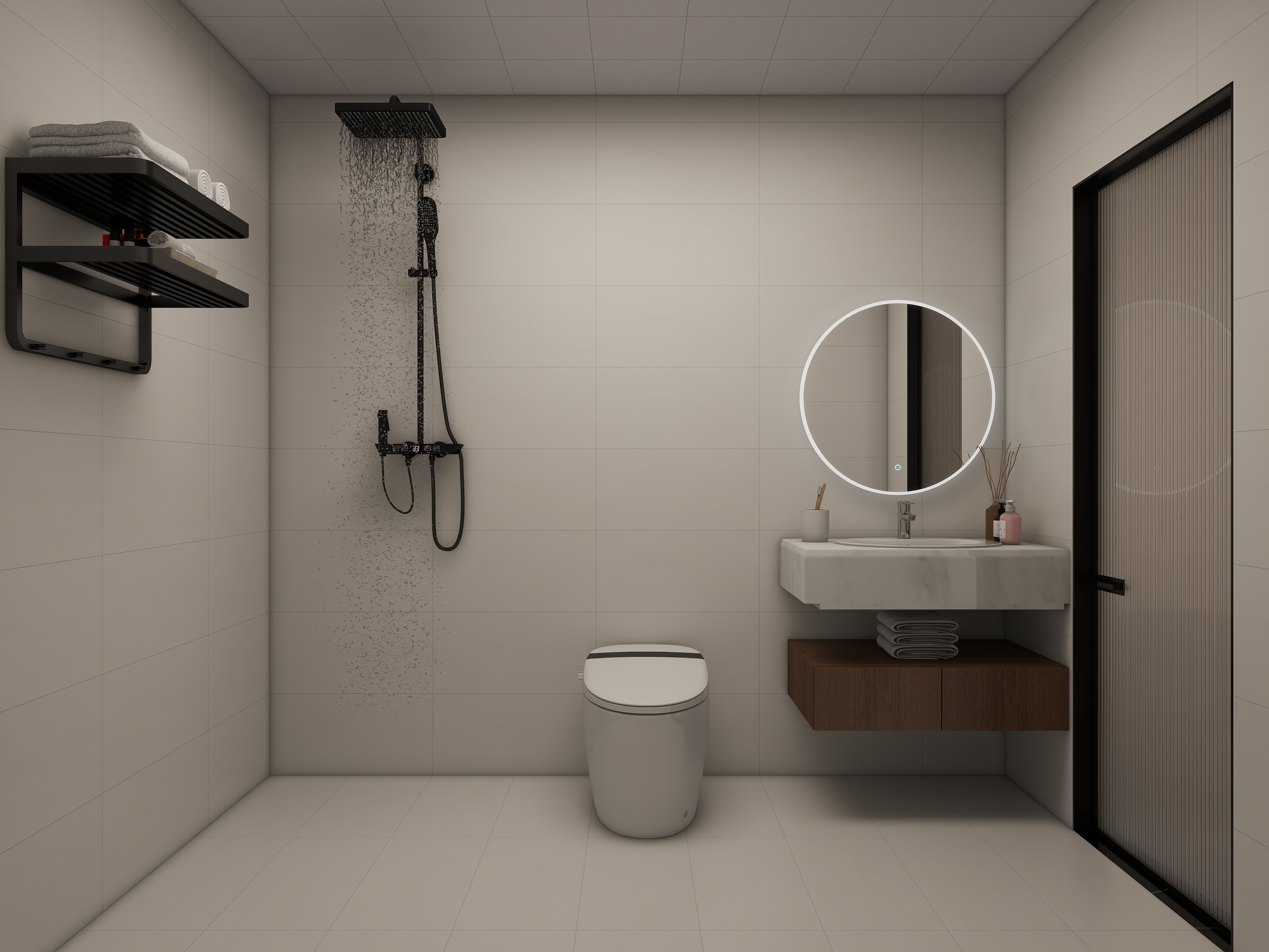 BASHIYI-104㎡3室装修效果图