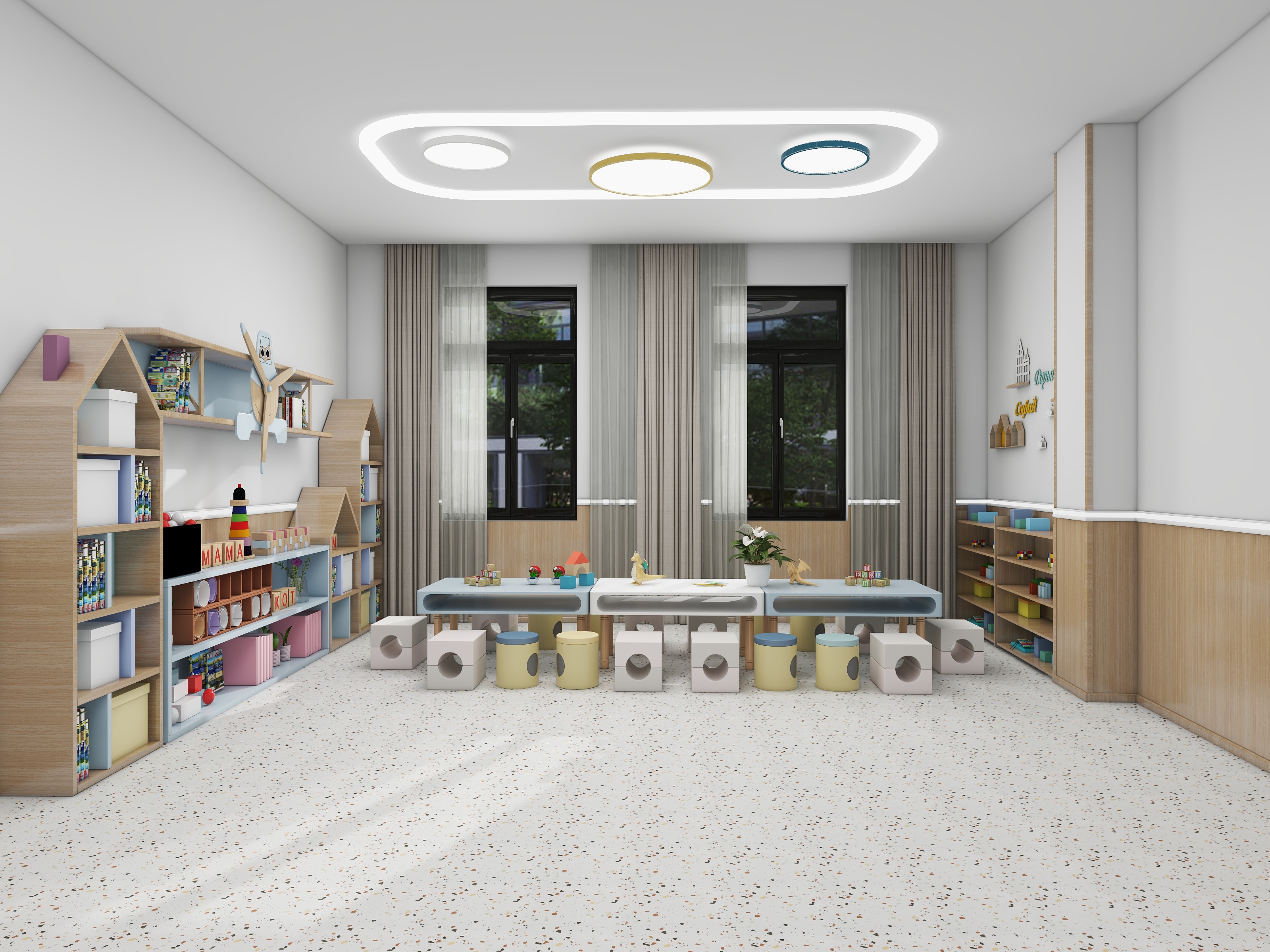 小杰designer-万科幼儿园教具制作室-装修设计方案