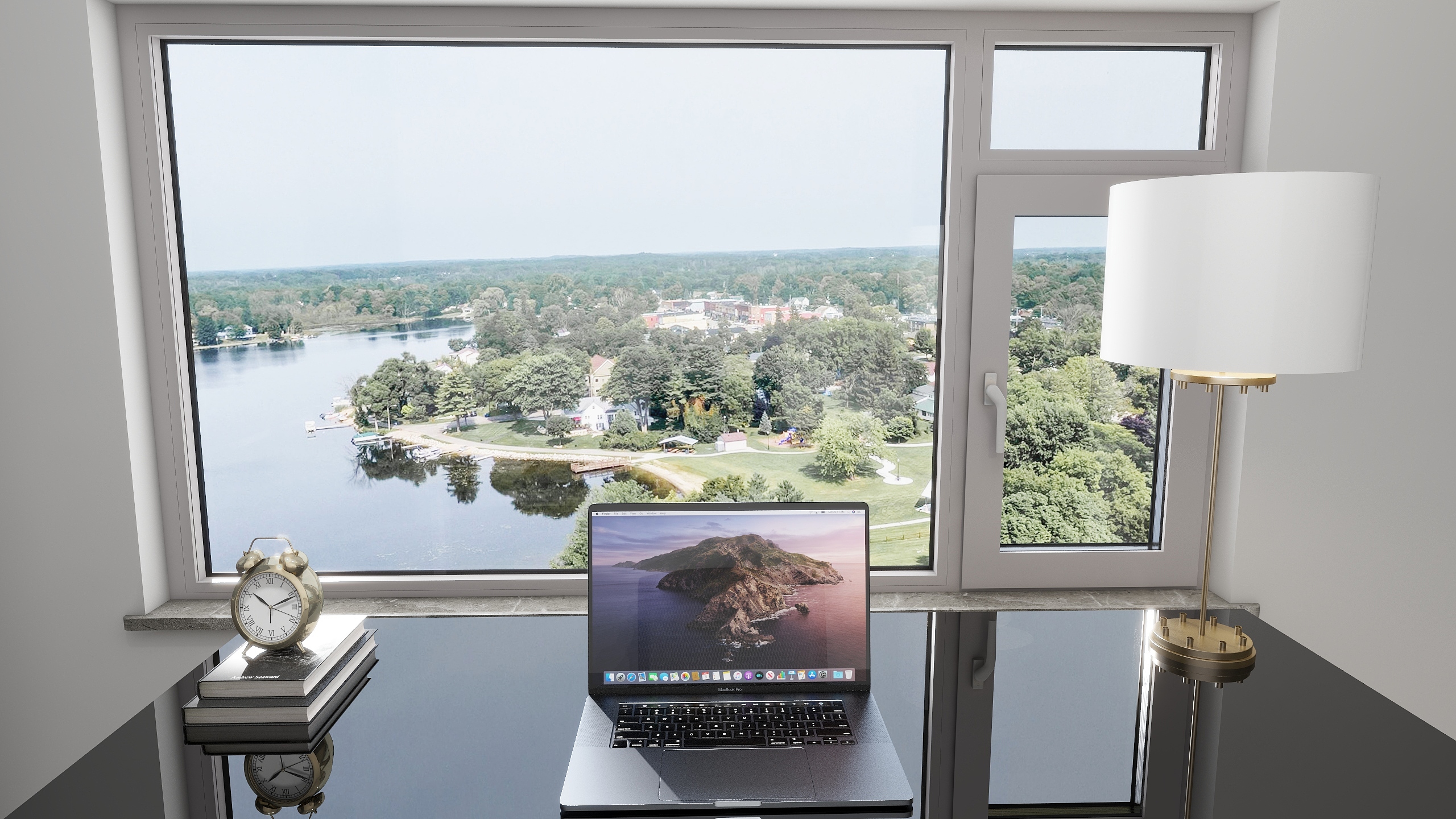 纳格兰的一阵大风-新中式142㎡2室装修效果图