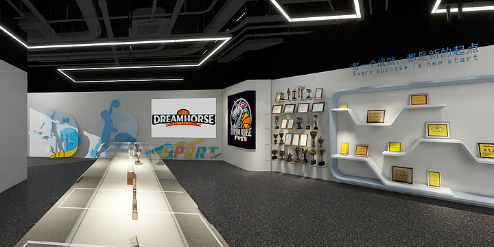 滁州锦宇装饰-滁州梦马体育展厅-装修设计方案