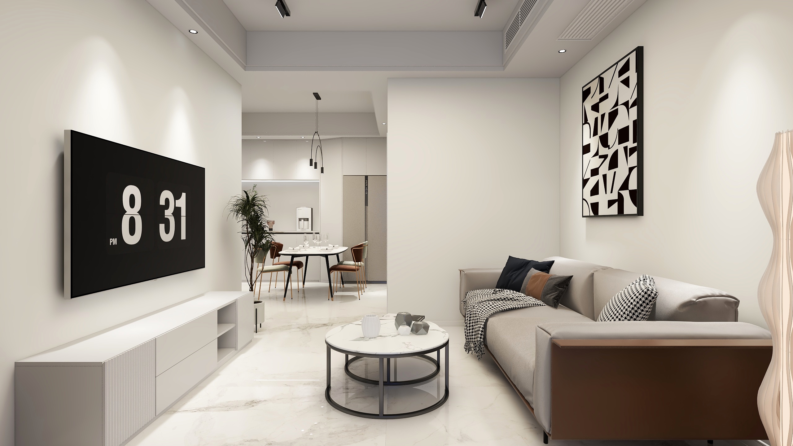 加一设计空间-远大林语城-南庭78㎡2室-装修设计方案