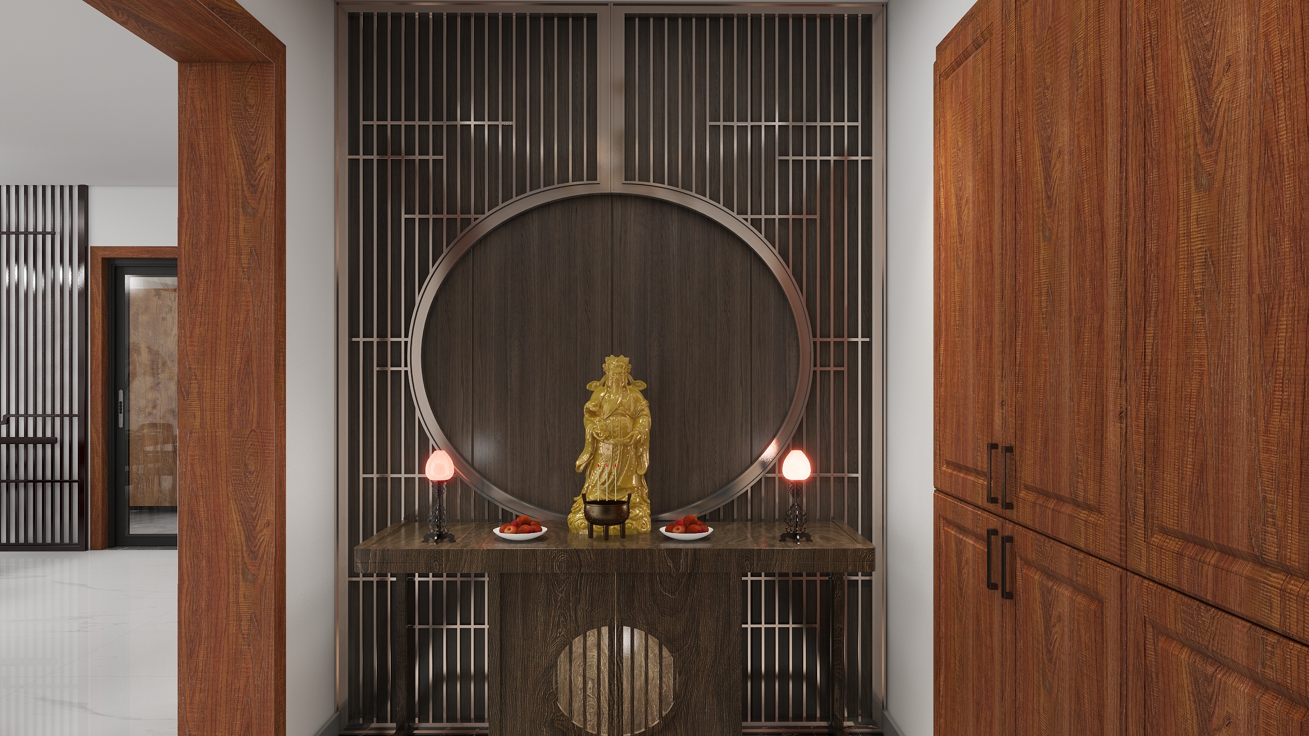 纳格兰的一阵大风-新中式142㎡2室装修效果图