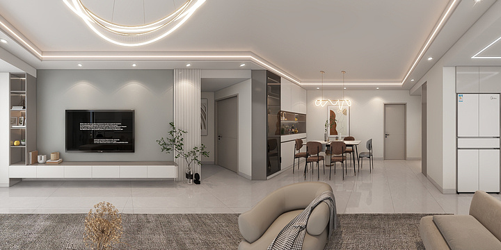 茶俞-岚福苑120-装修设计方案