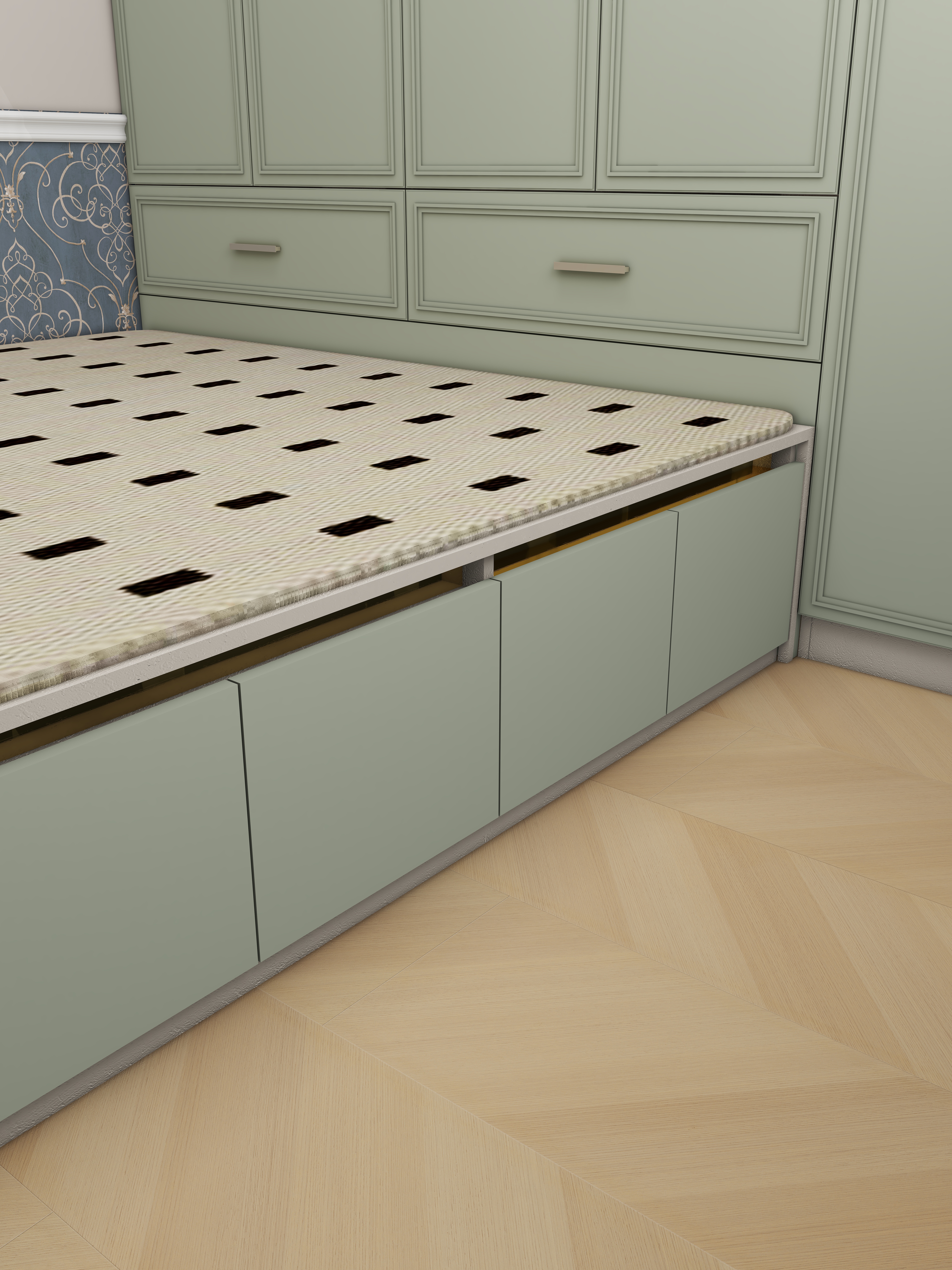 此效果图简单参考-天安大厦-A座89㎡3室装修效果图