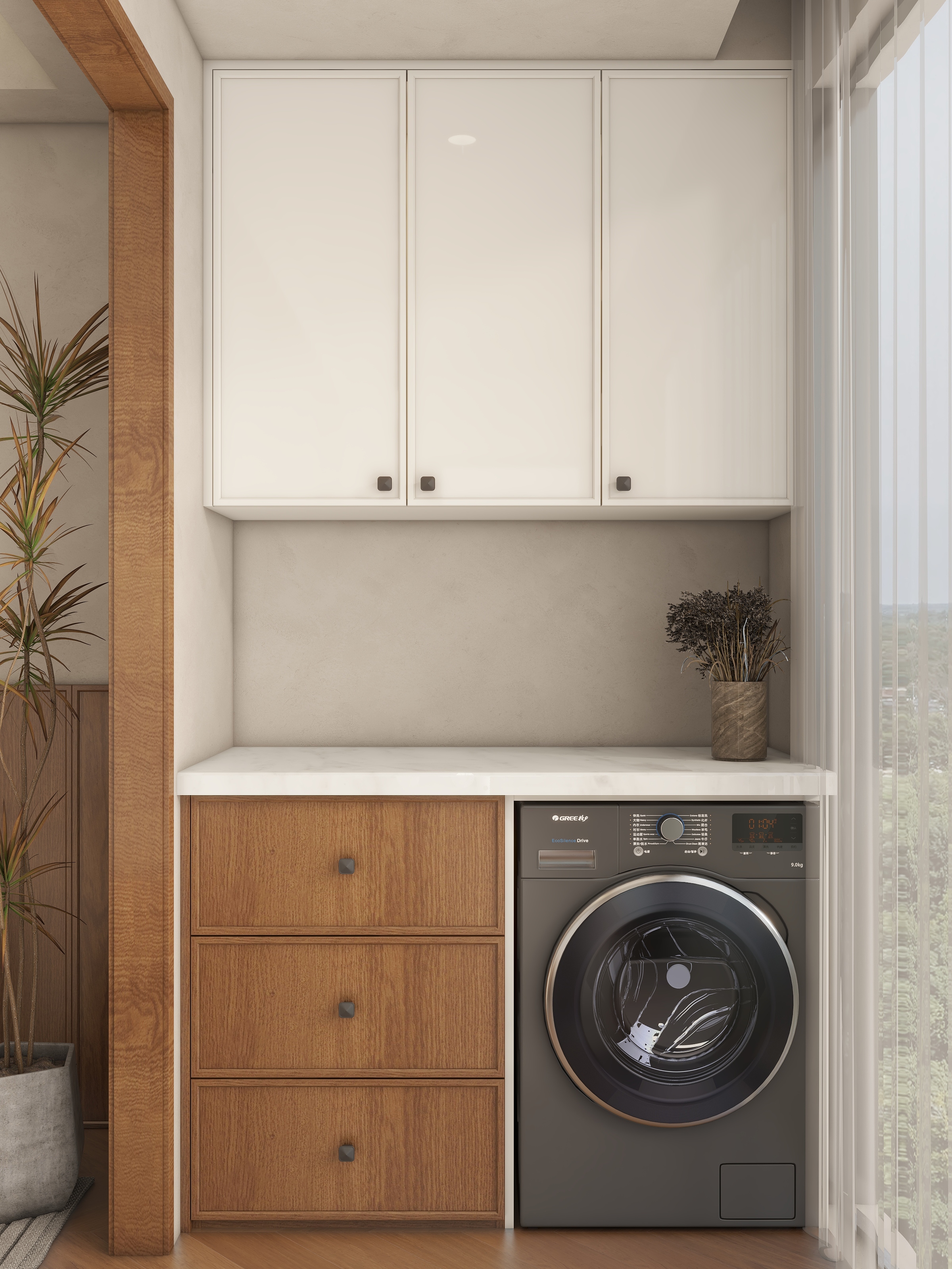 BASHIYI-104㎡3室装修效果图