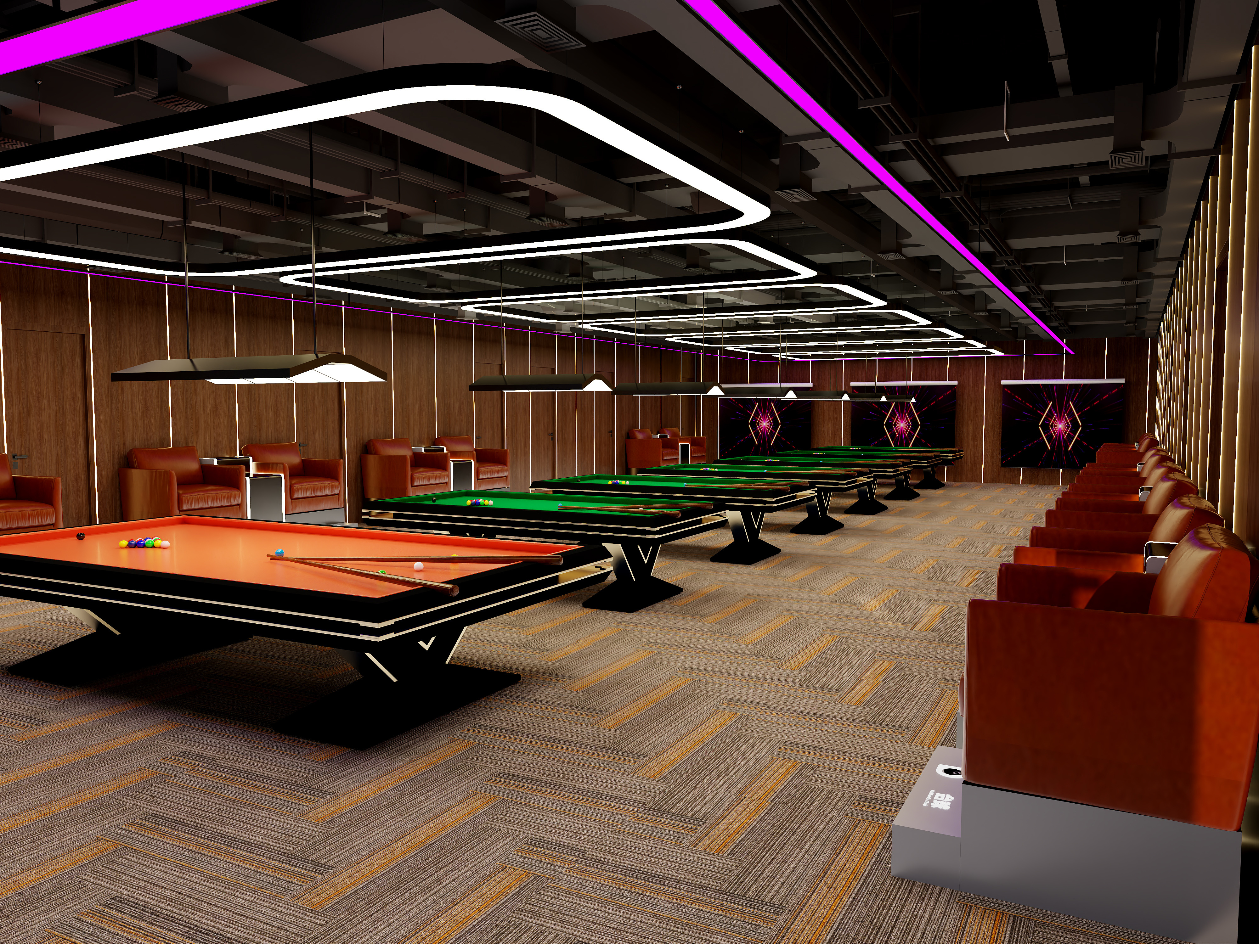 挽苏--工装+423m²+台球室-装修设计方案