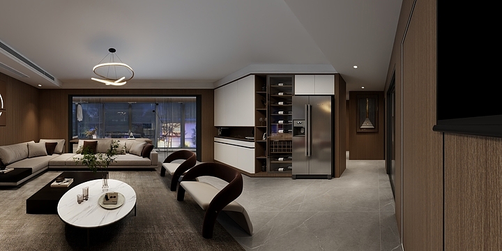 MR刘进松-南湖里泉湖公园3-1704雅居-装修设计方案