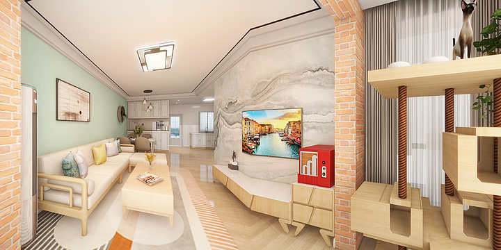 华信邱先许13923697127-海德公园80㎡3室-装修设计方案