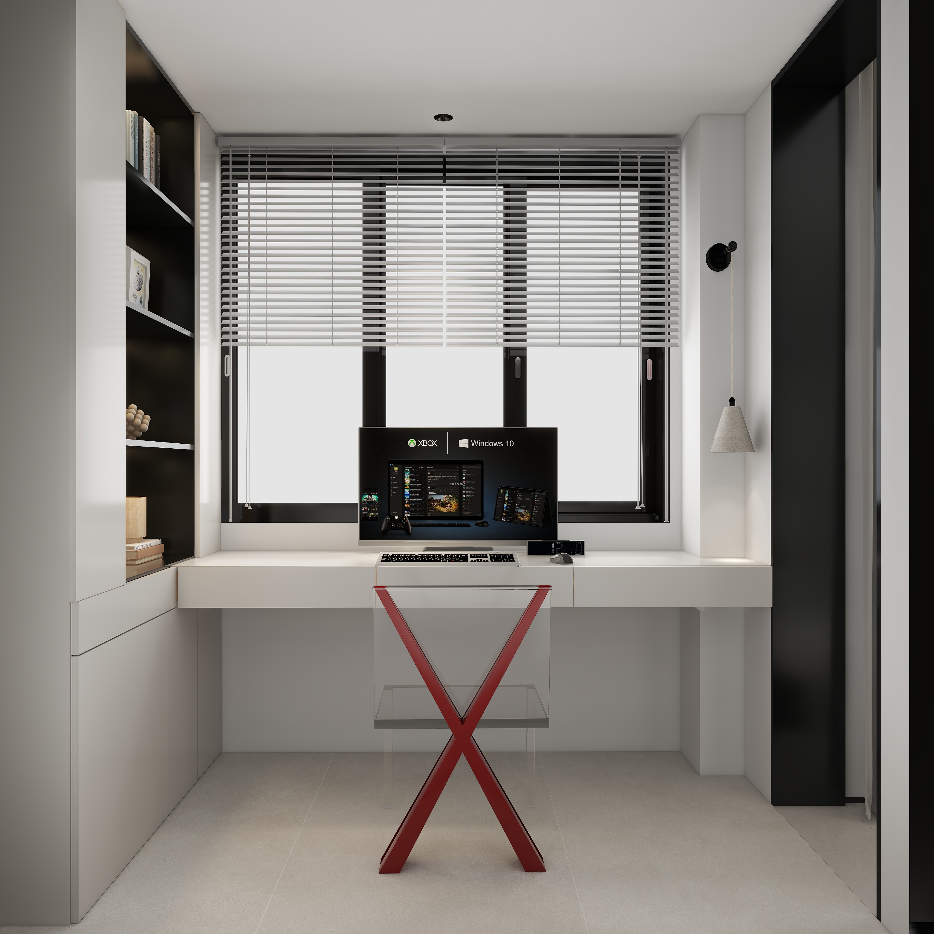 我的貂蝉在腰间-93㎡1室极简黑白灰-装修设计方案