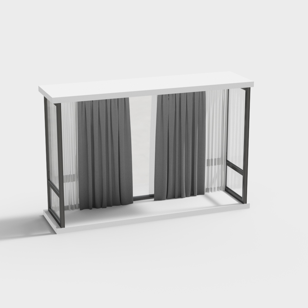 现代飘窗3D模型