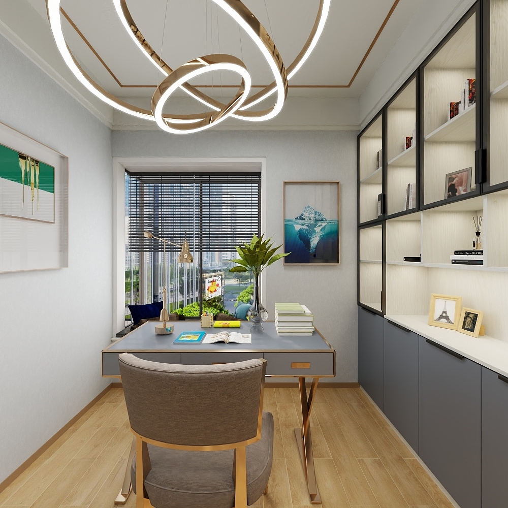 腾锋工作室-现代简约125㎡3室装修效果图