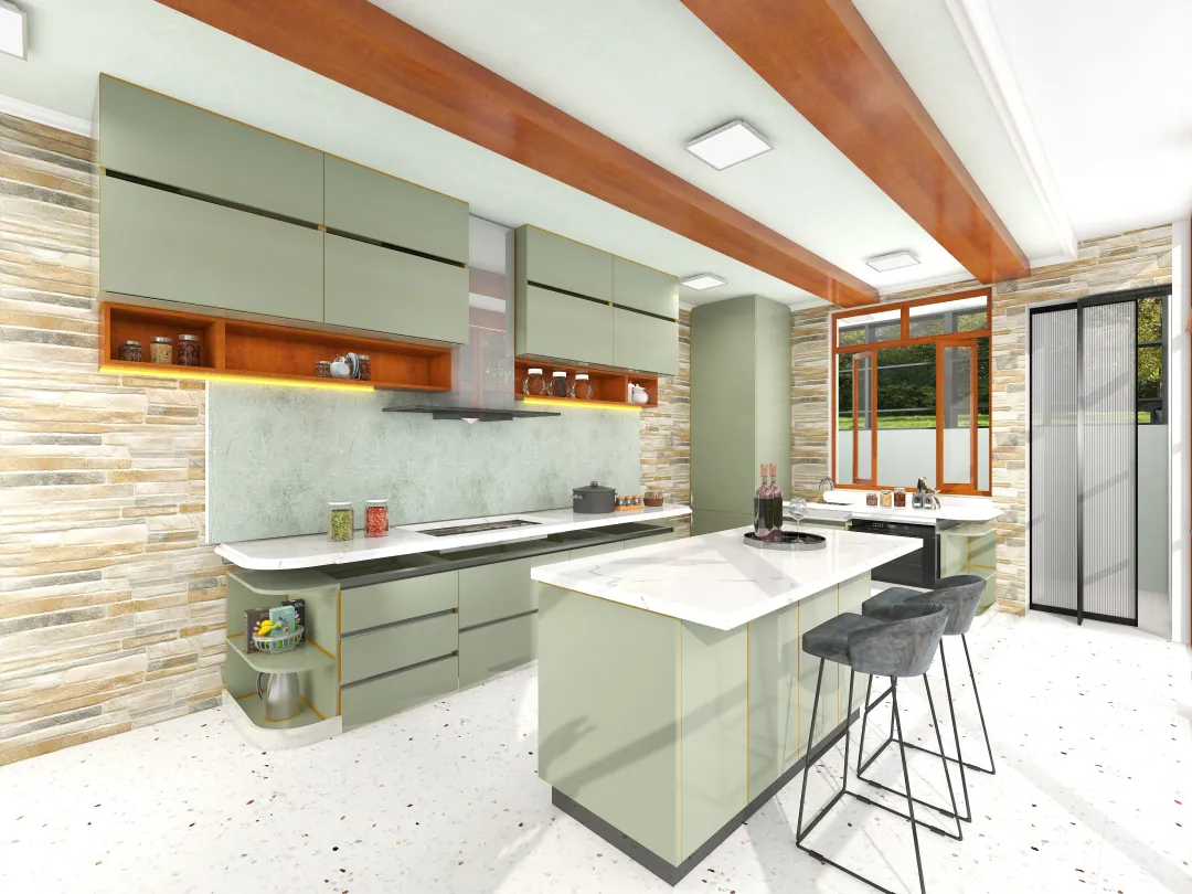 Spaces的装修设计方案:Modern Modular Kitchen