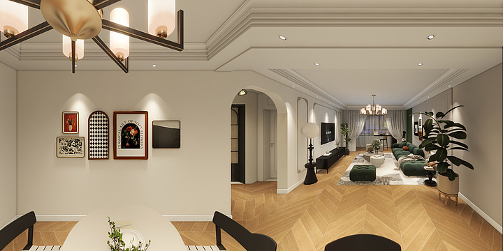 吉美@设计-离石惠安小区3单元22层-副本-装修设计方案