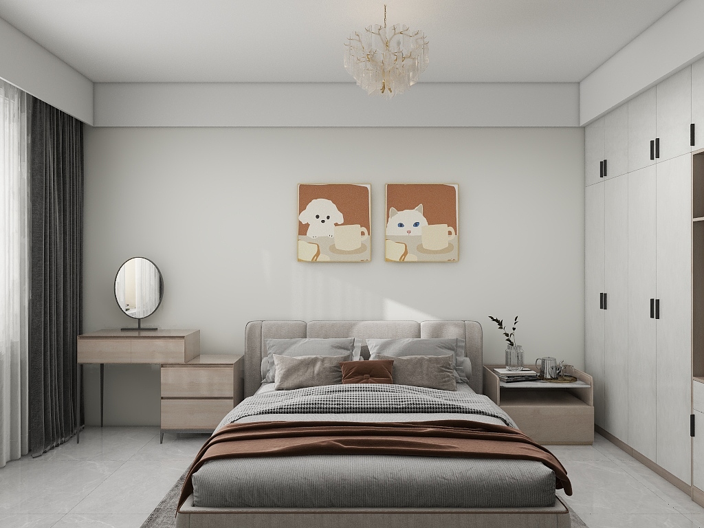 幸福福星-元素空间长葛恒大翡翠华庭-装修设计方案