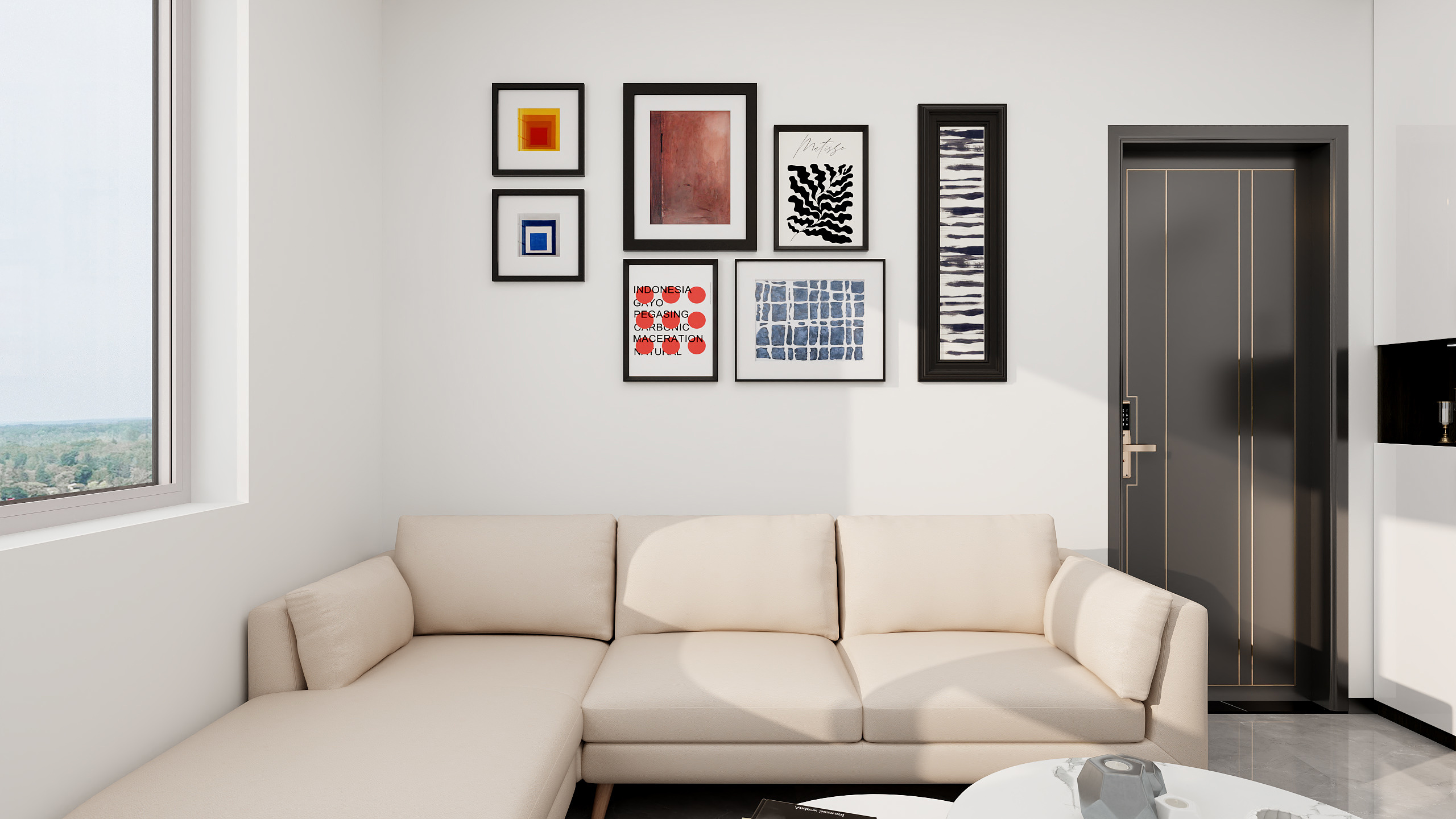 刘振-南福华街住宅小区58㎡2室-装修设计方案