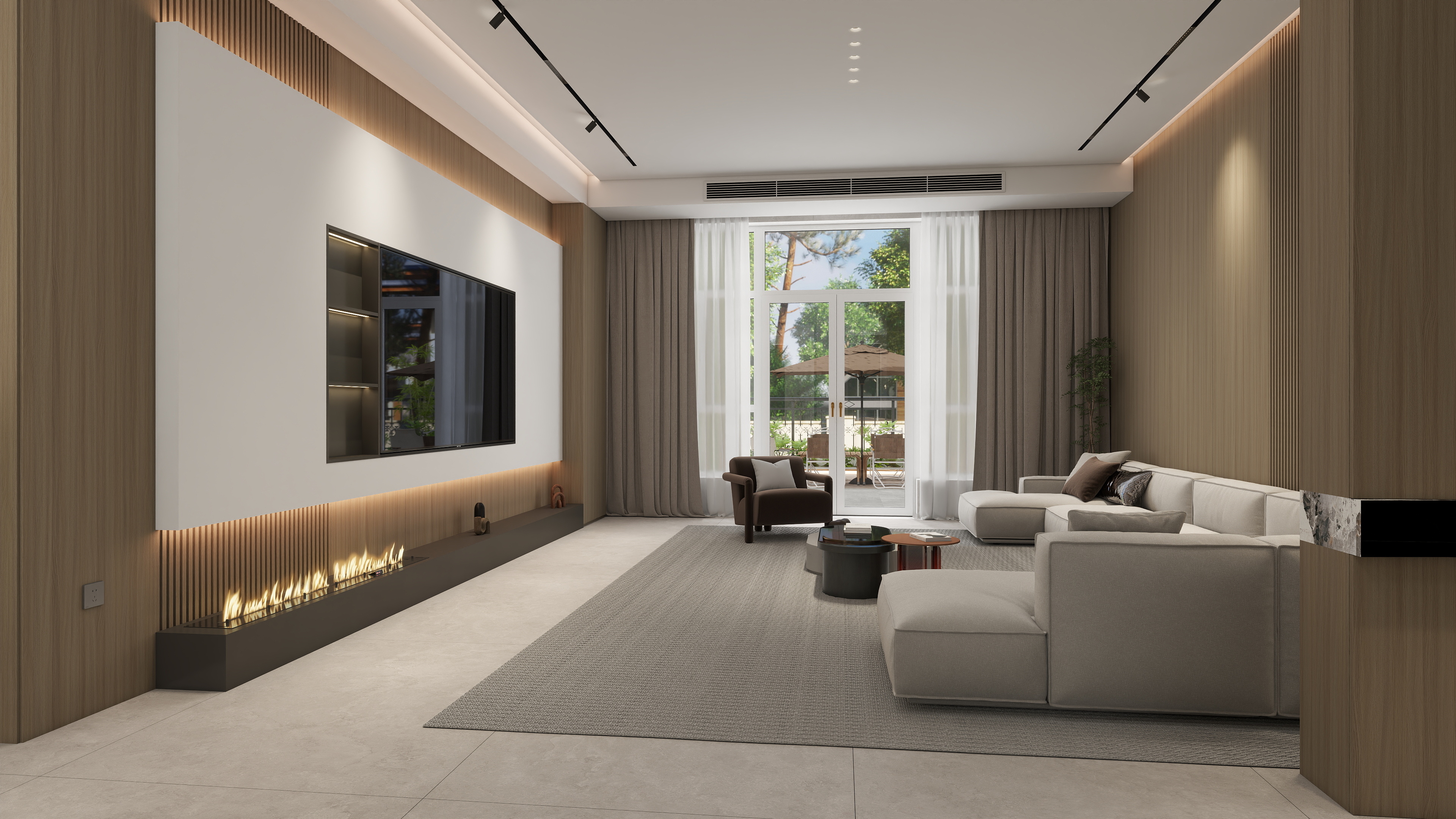 艾菲尔设计工作室-337㎡4室意式极简大平层福宅-装修设计方案