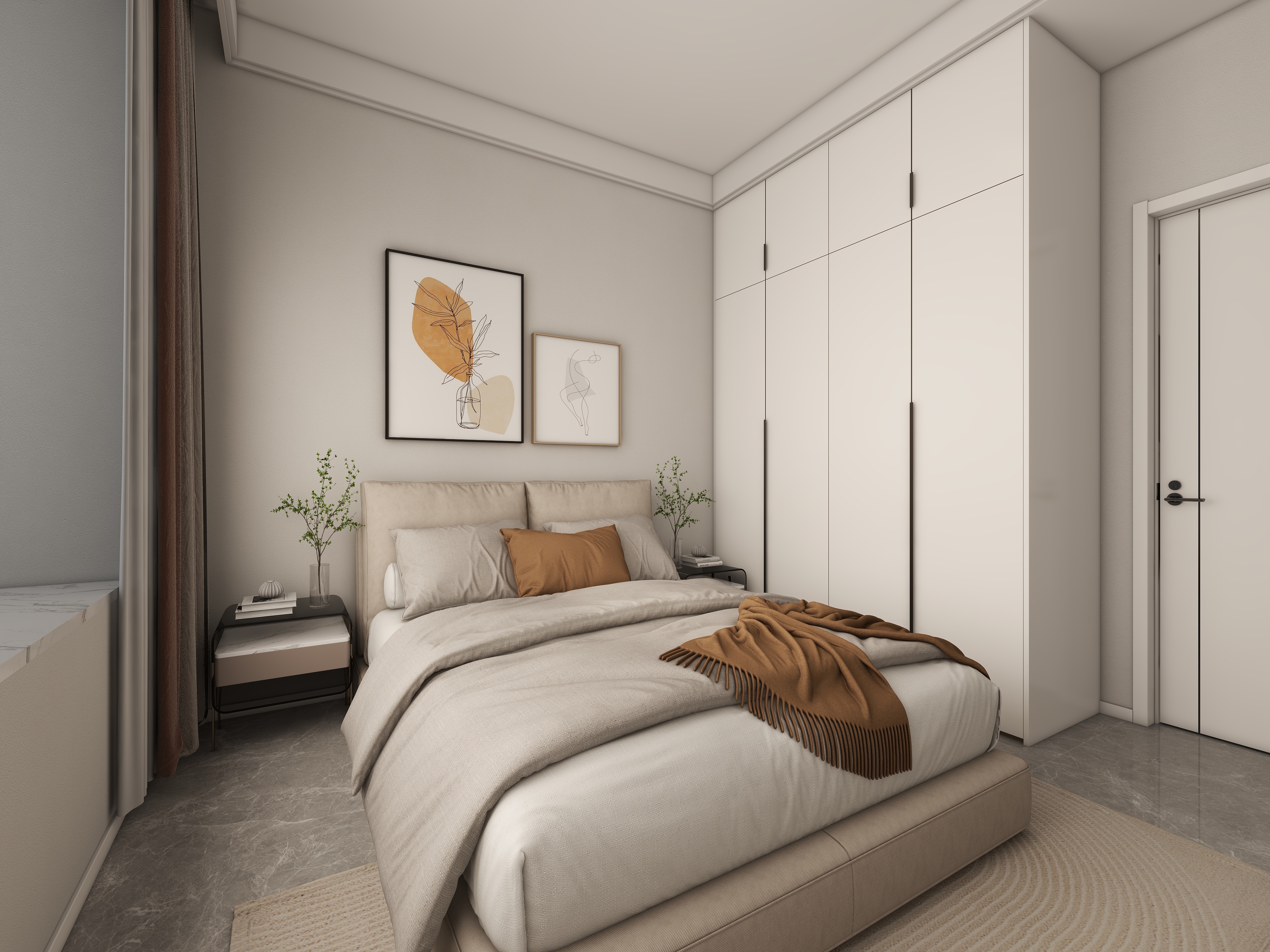 晓明设计工作室.-蔚蓝半岛138㎡3室装修效果图