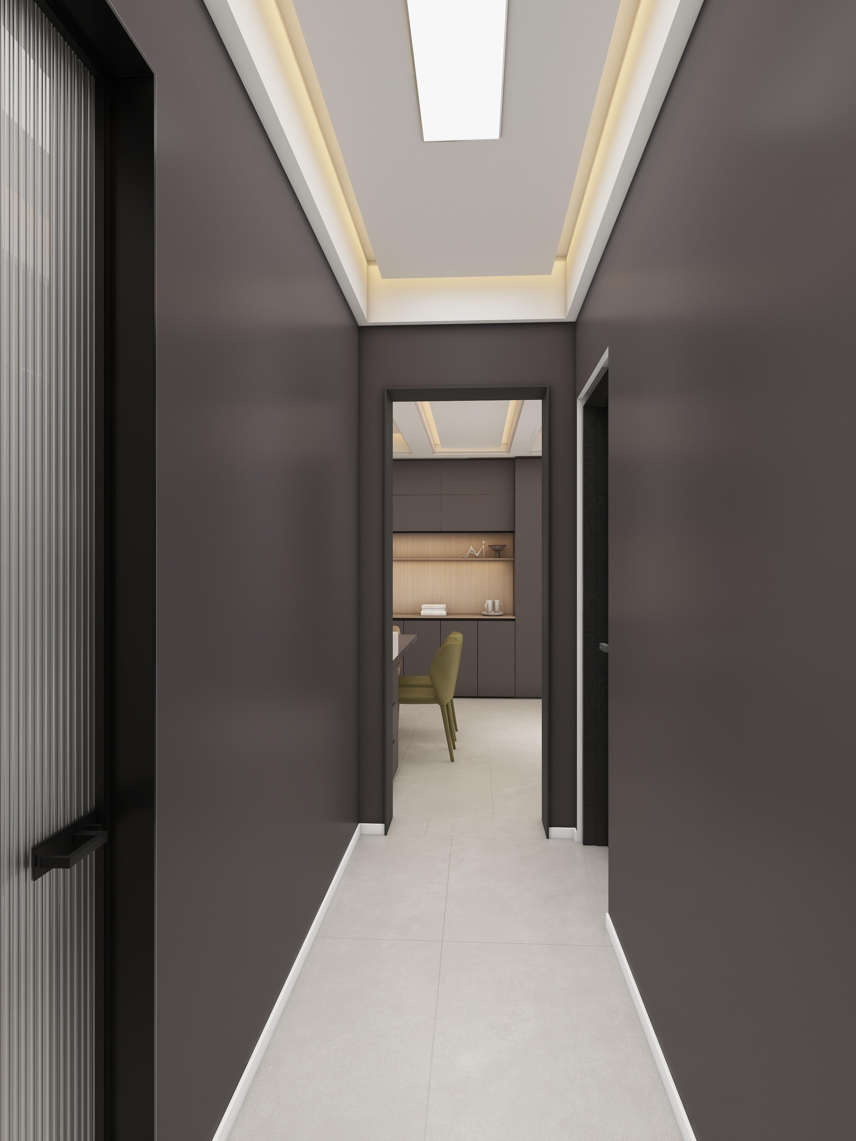 此效果图简单参考-意式极简风119㎡3室装修效果图