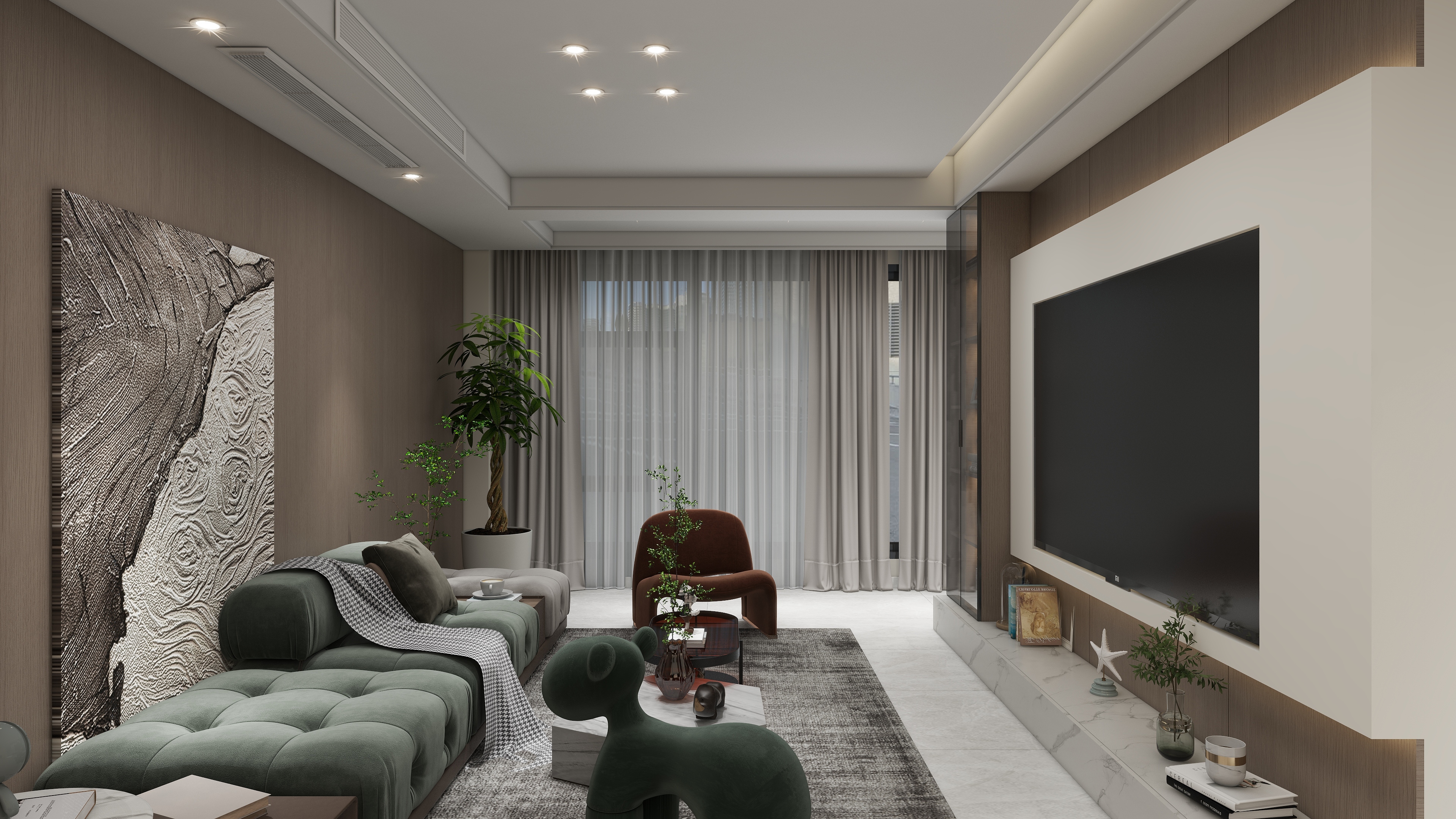 吴新俊-《暖居》——现代风格三居室-装修设计方案