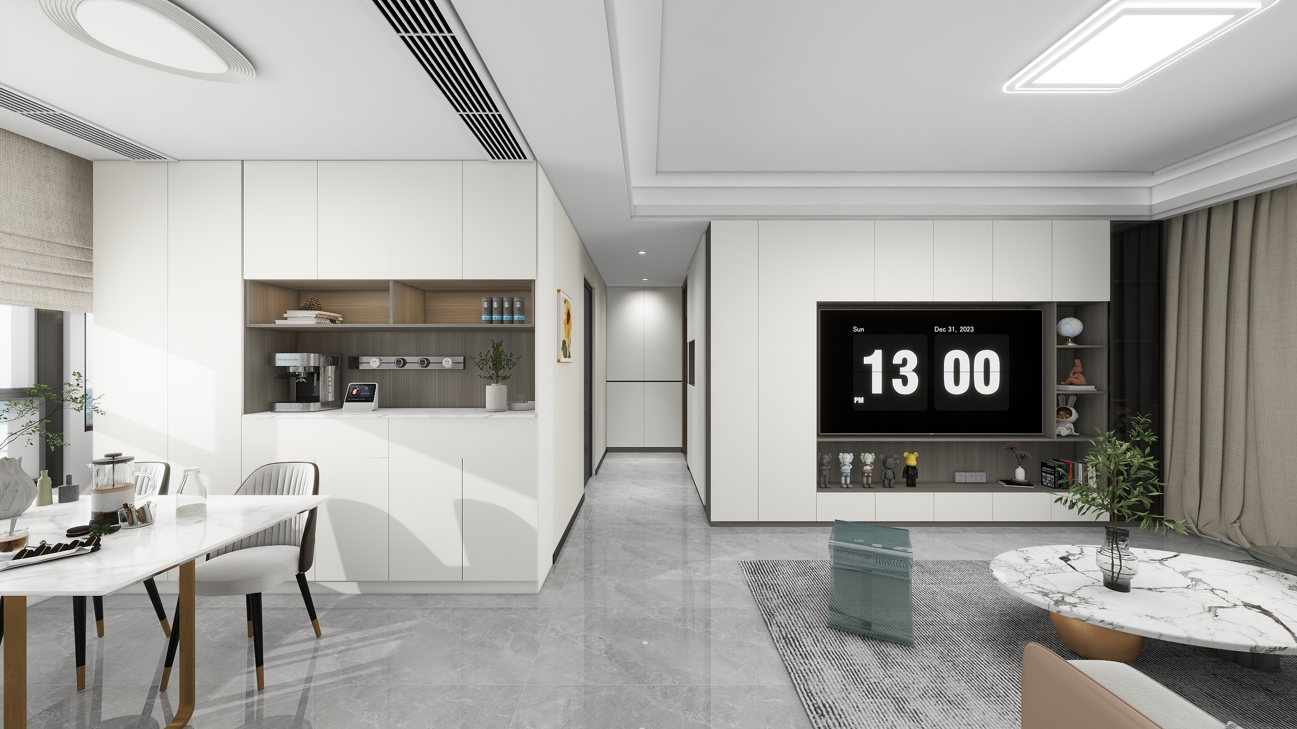 平湖龙匠-104㎡3室-装修设计方案