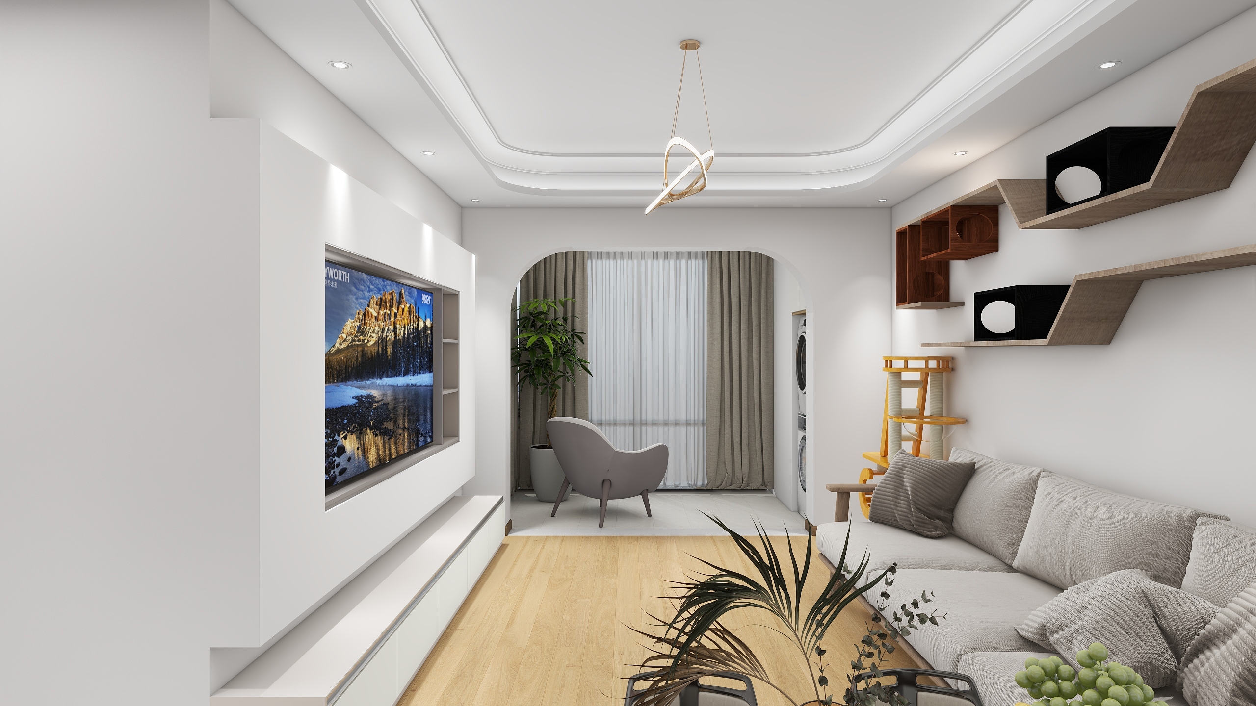 Feng_dong-海德公园80㎡3室-装修设计方案