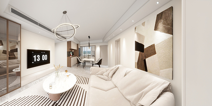 豪顺装饰蔡辉-明月春晓1-1-1001-2-装修设计方案