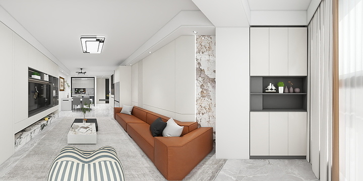 TKM设计-86㎡1室-装修设计方案