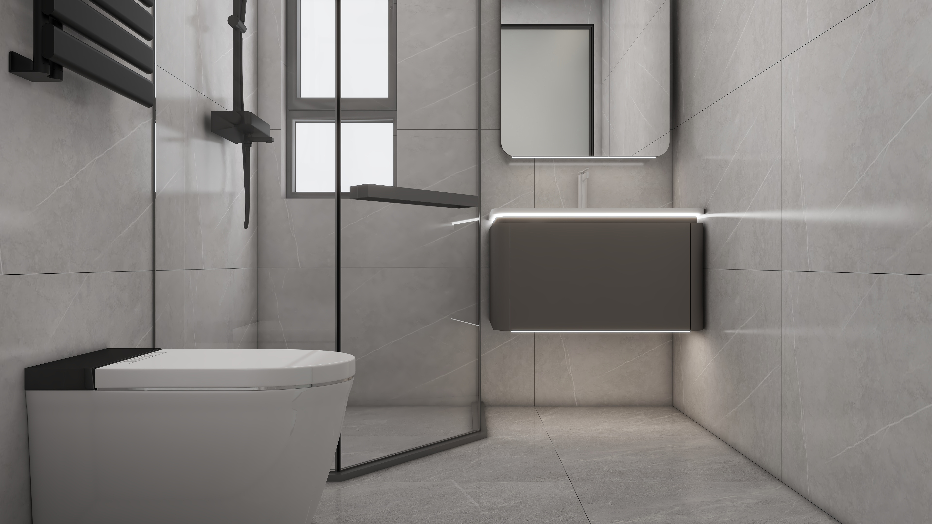 庄育霖-名城阅府89平意式轻奢3室装修效果图