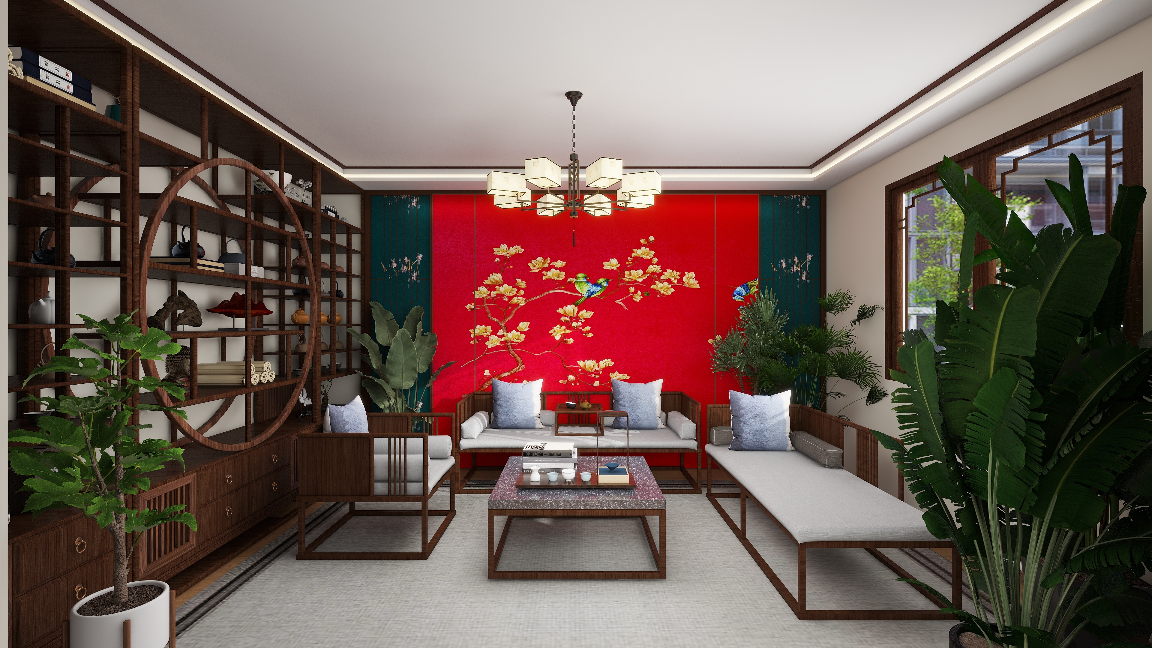 晓明设计工作室.-茶叶店装修效果图