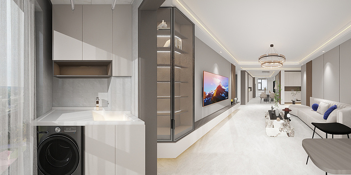 灵感-设计-翰林院新中式客餐厅-装修设计方案