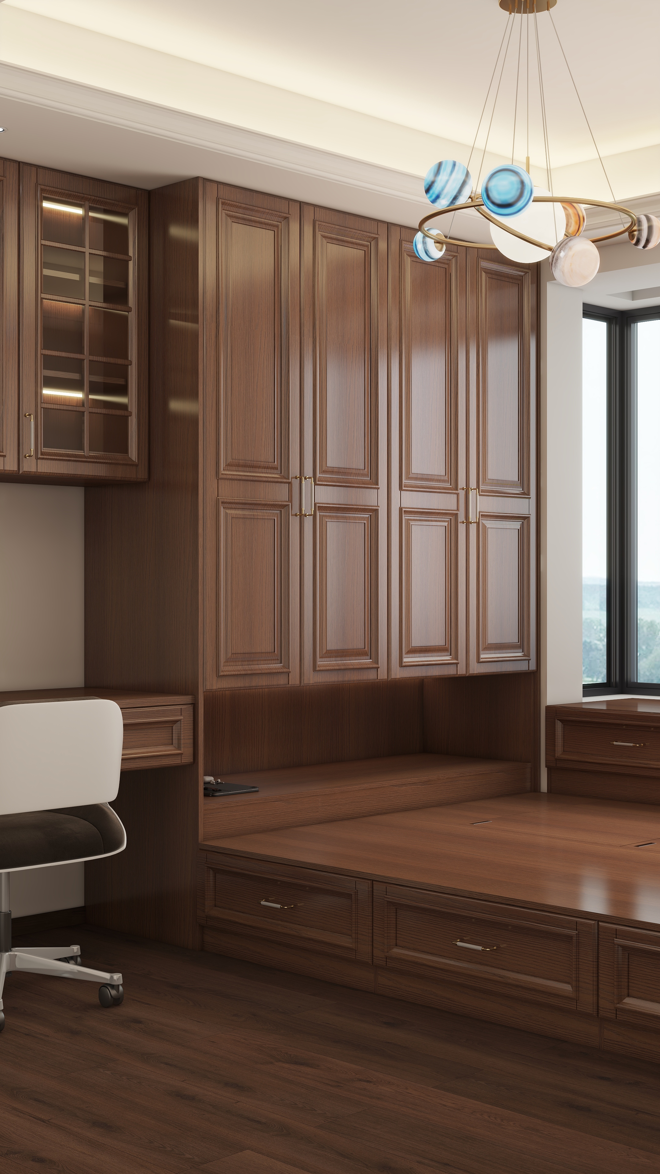 (QM丨DESIGN)-128㎡3室装修效果图