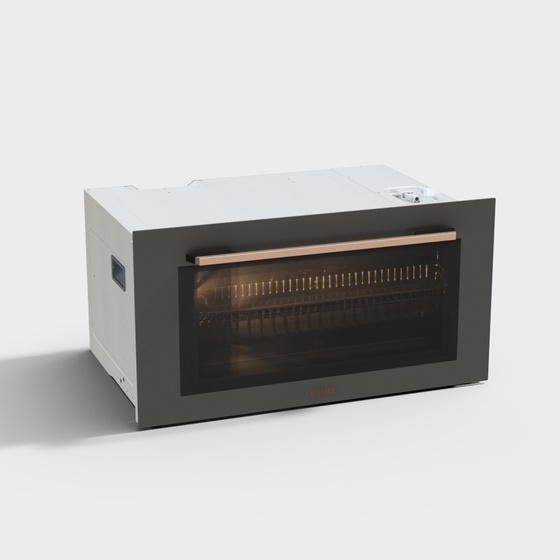 Sleek Black Fang Tai Steaming Oven 3D Model