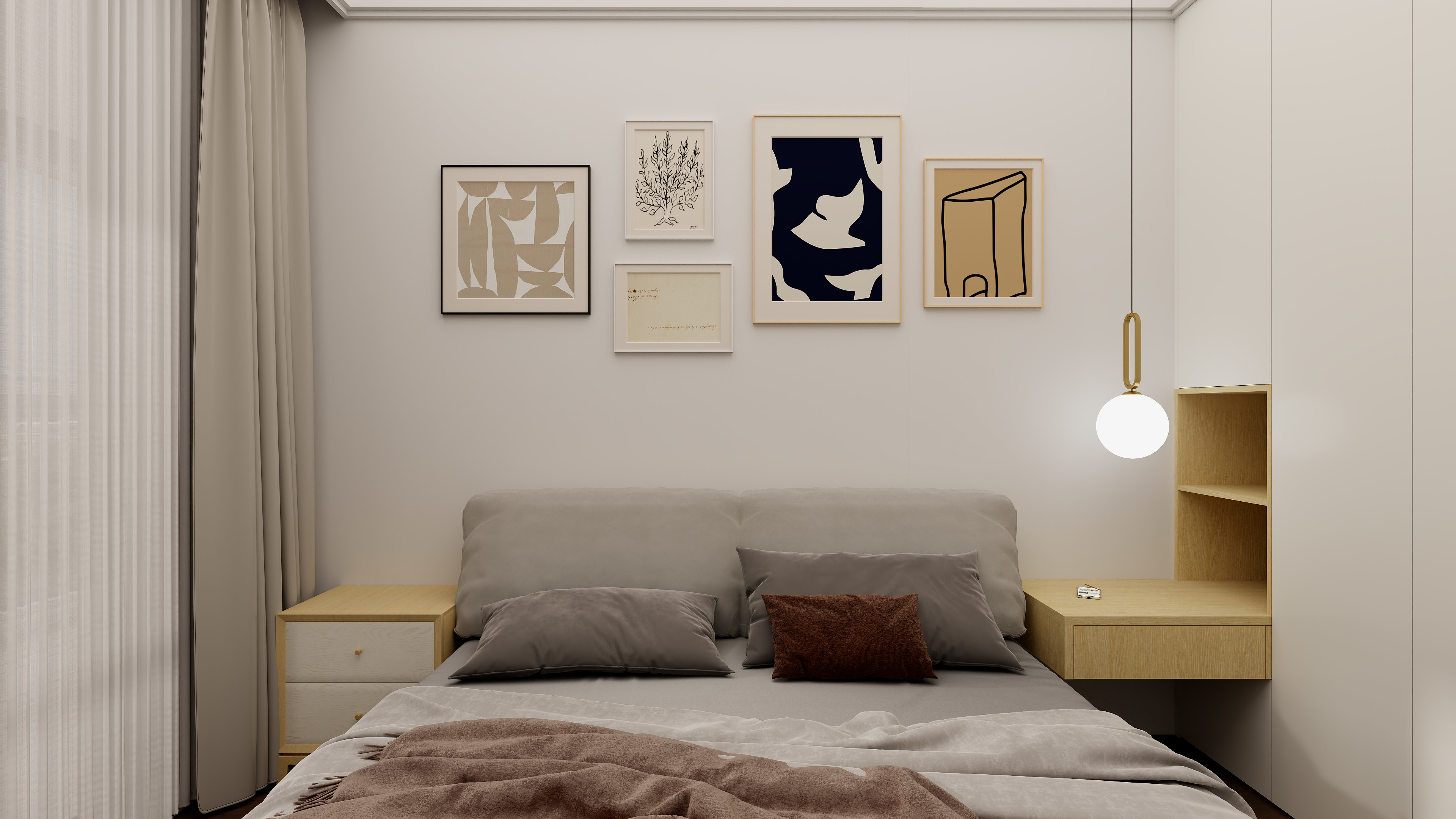 远烟非曲-鹏成·翰林府(原木，奶油)-装修设计方案