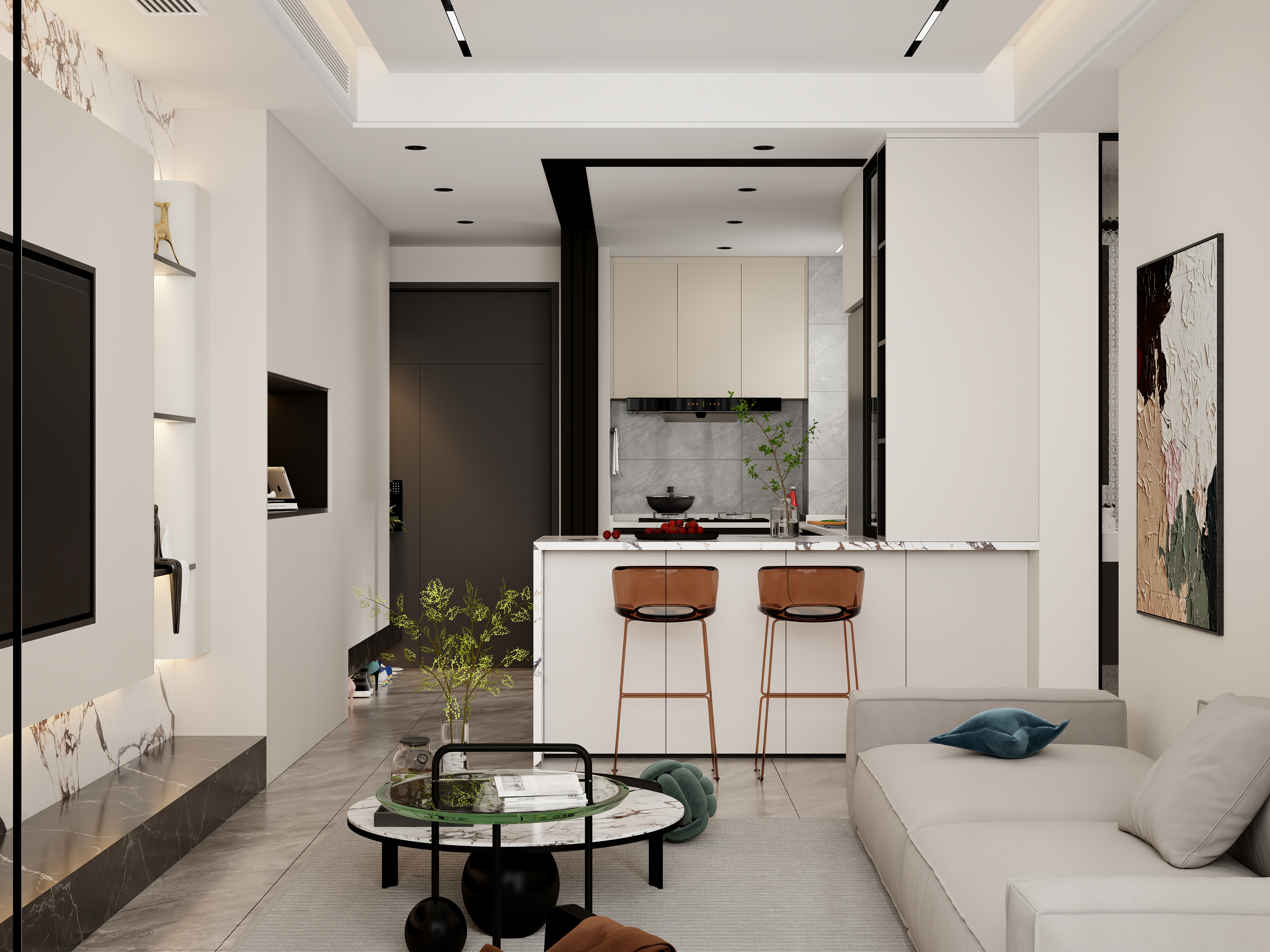 清空zVrI-84㎡2室-装修设计方案